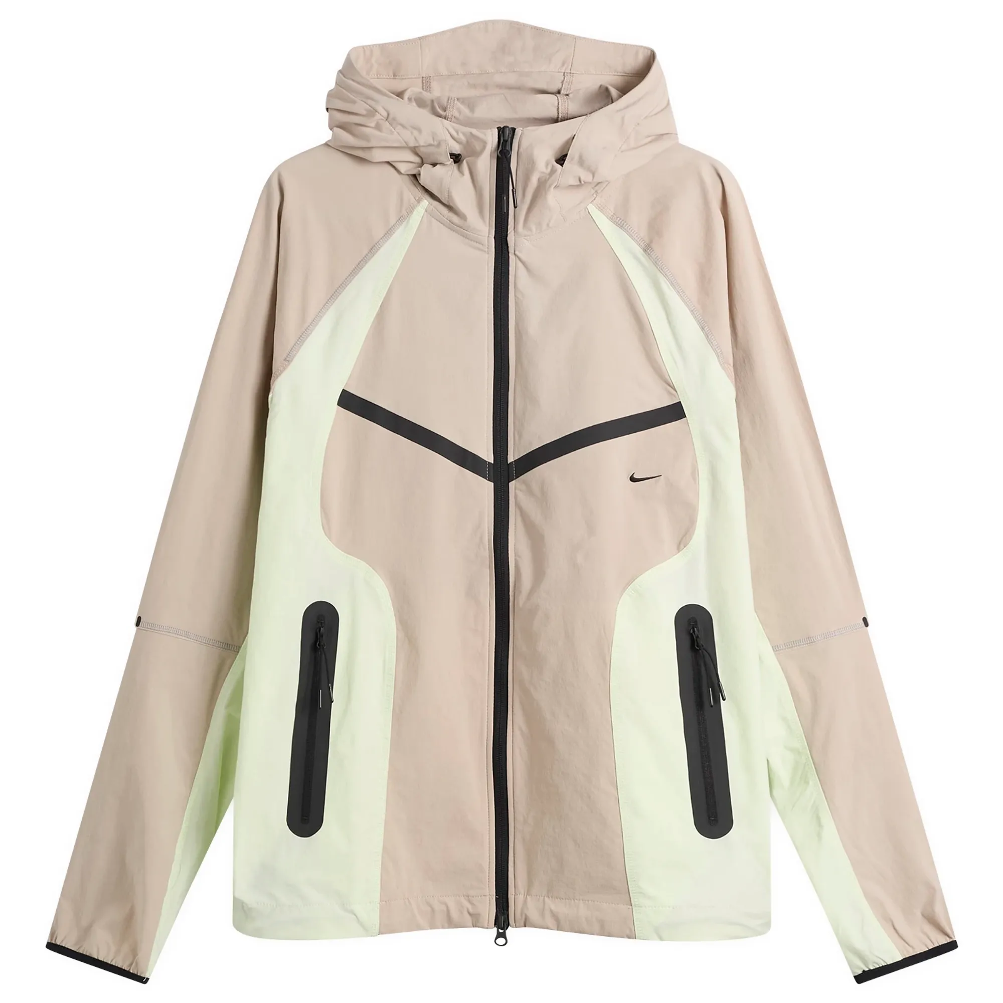 Nike Men's Tech Woven Pro Oversized Jacket Cream/Volt Tint/Black