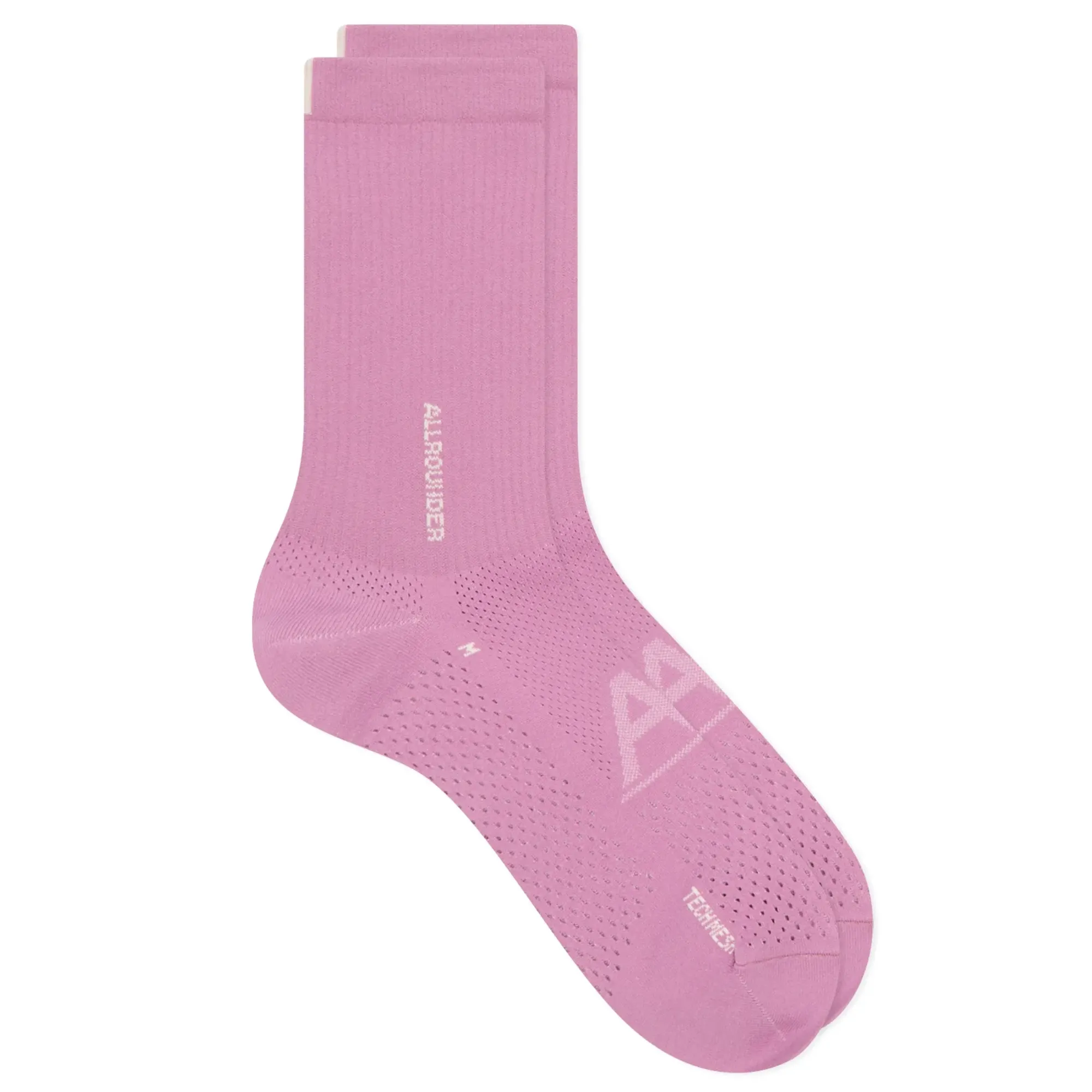 RoToTo Allrounder Tech-Mesh Crew Sock Lotus Pink