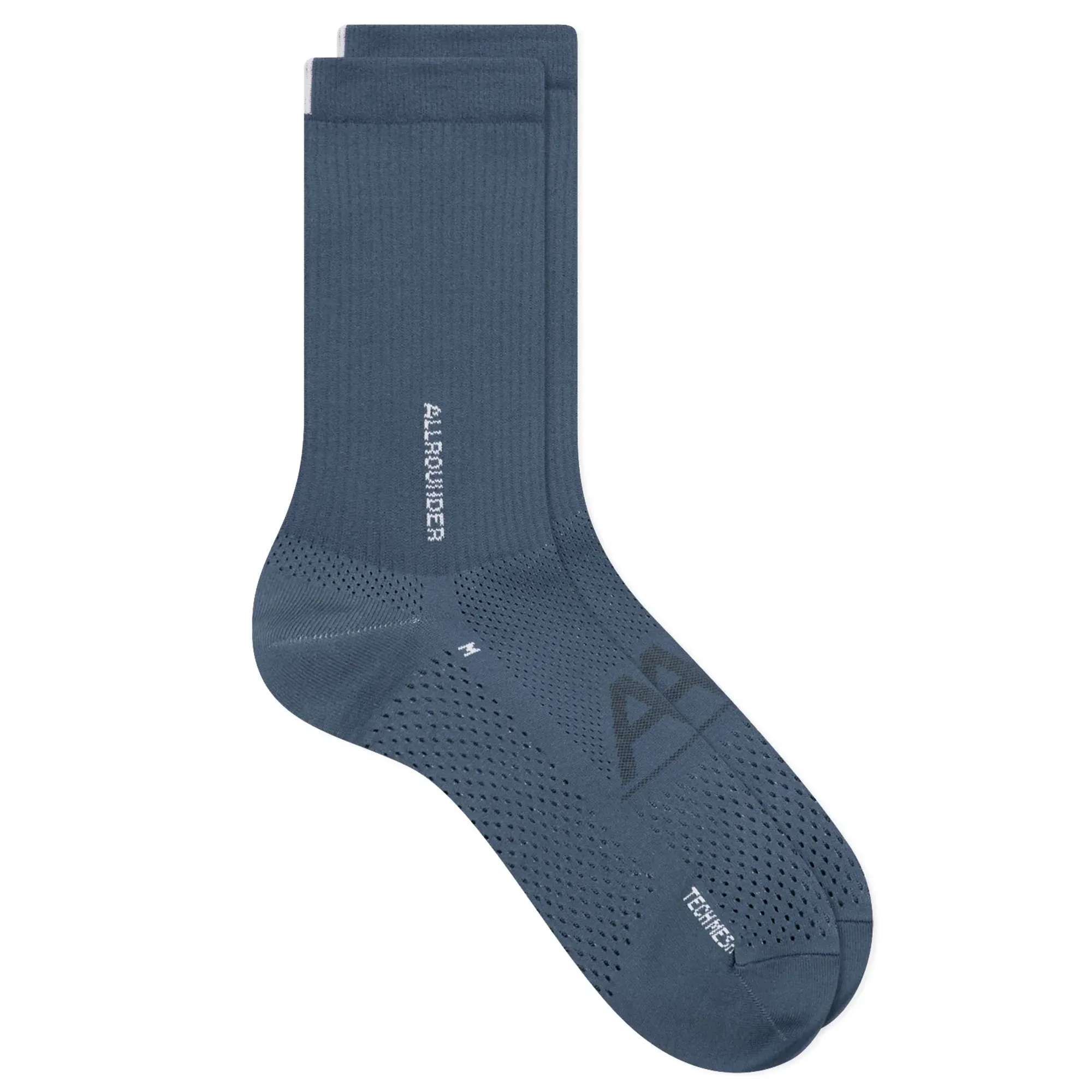 RoToTo Allrounder Tech-Mesh Crew Sock Iron Blue