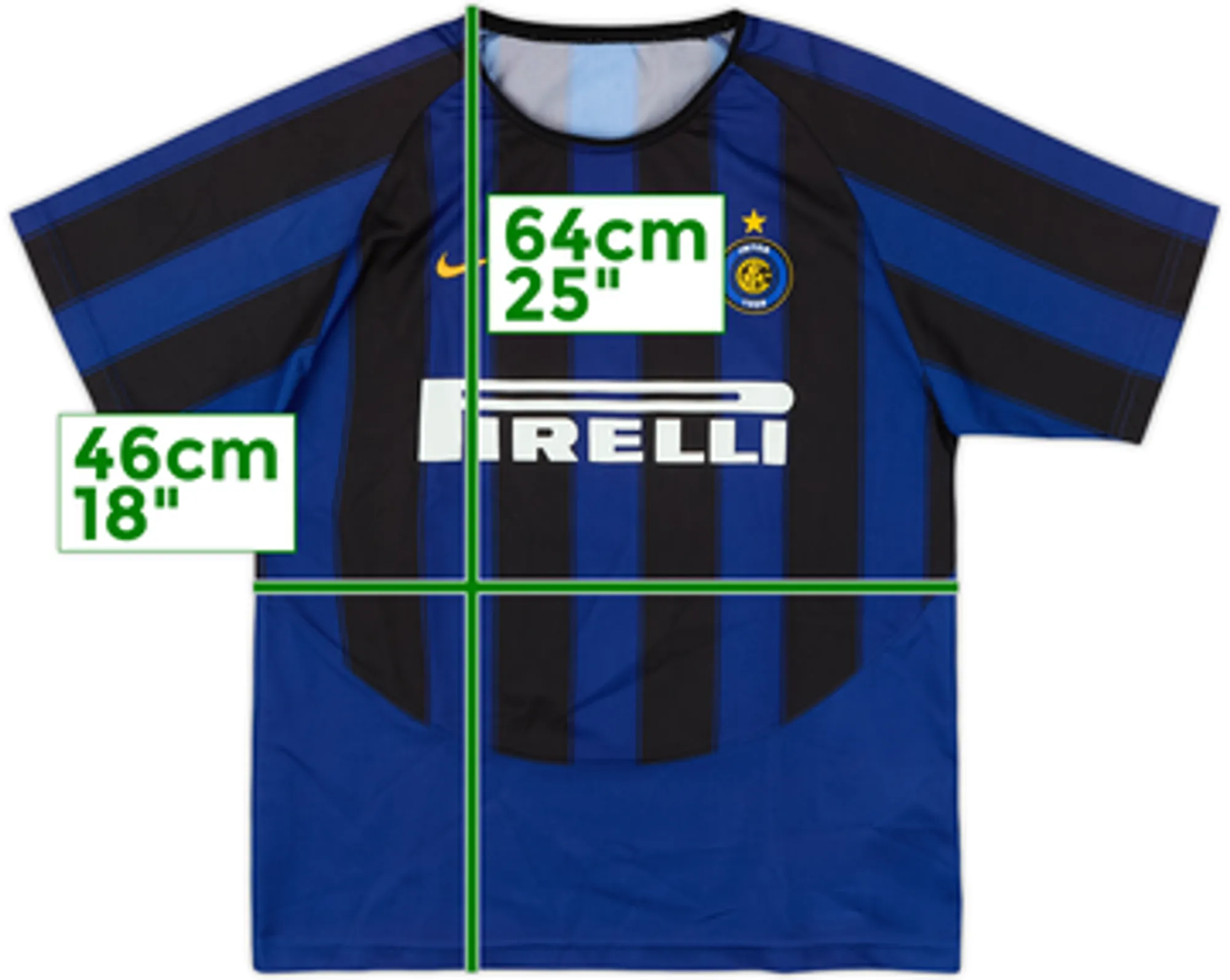 2003-04 Inter Milan Basic Home Shirt - 8/10 - (XL.Boys)