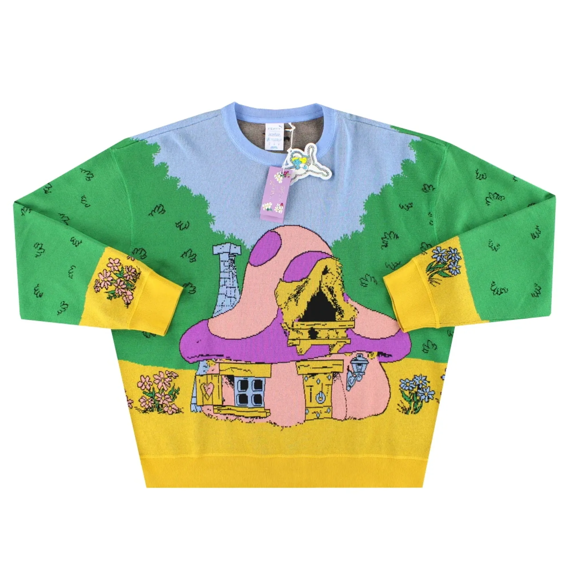 FENTY x PUMA x SMURFS Knit Crew Sweat Unisex *w/tags* - Kidsuper / w/tags 
