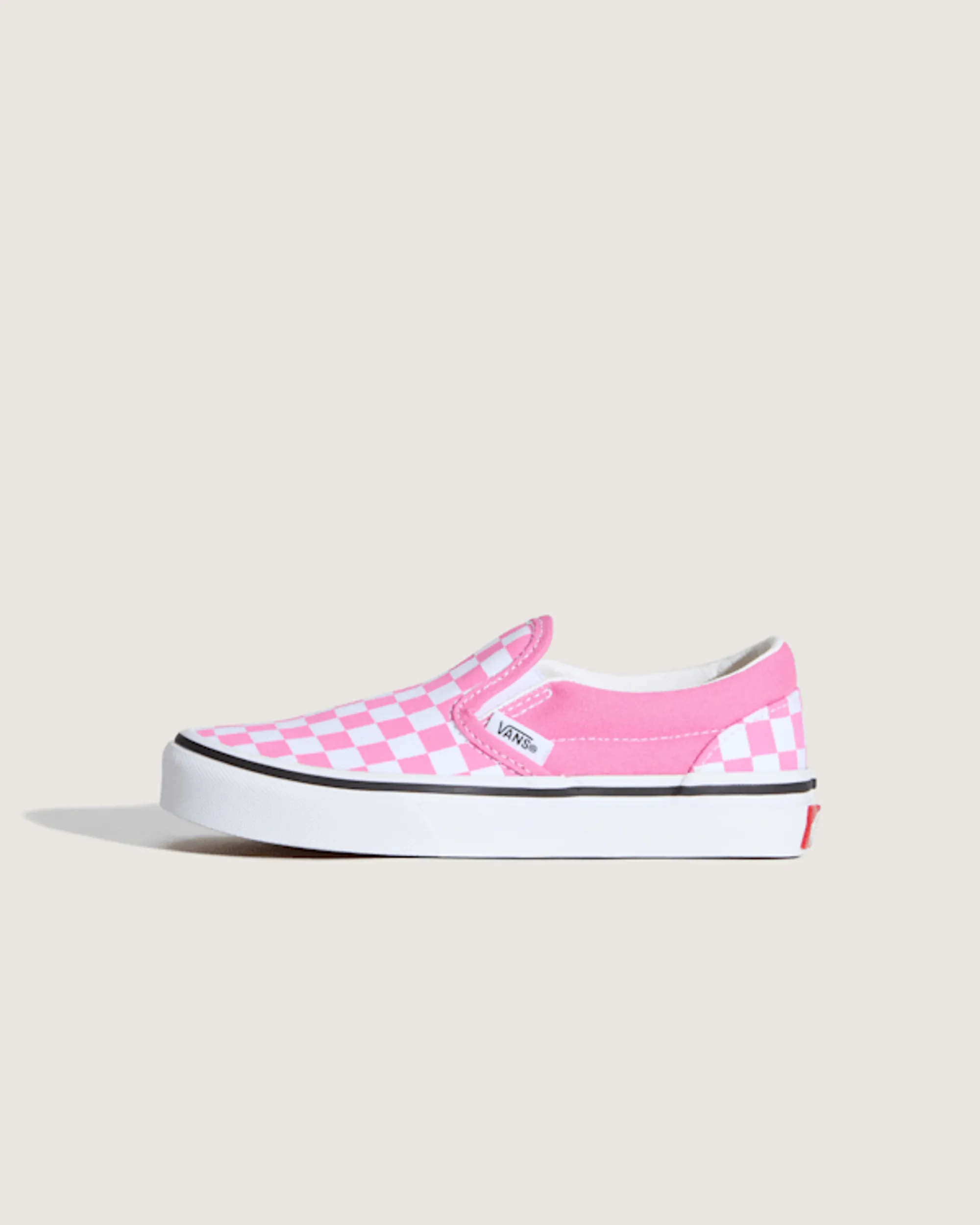 Vans - Kids Classic Slip-On Checkerboard Shoes (4-8 Years), Pink