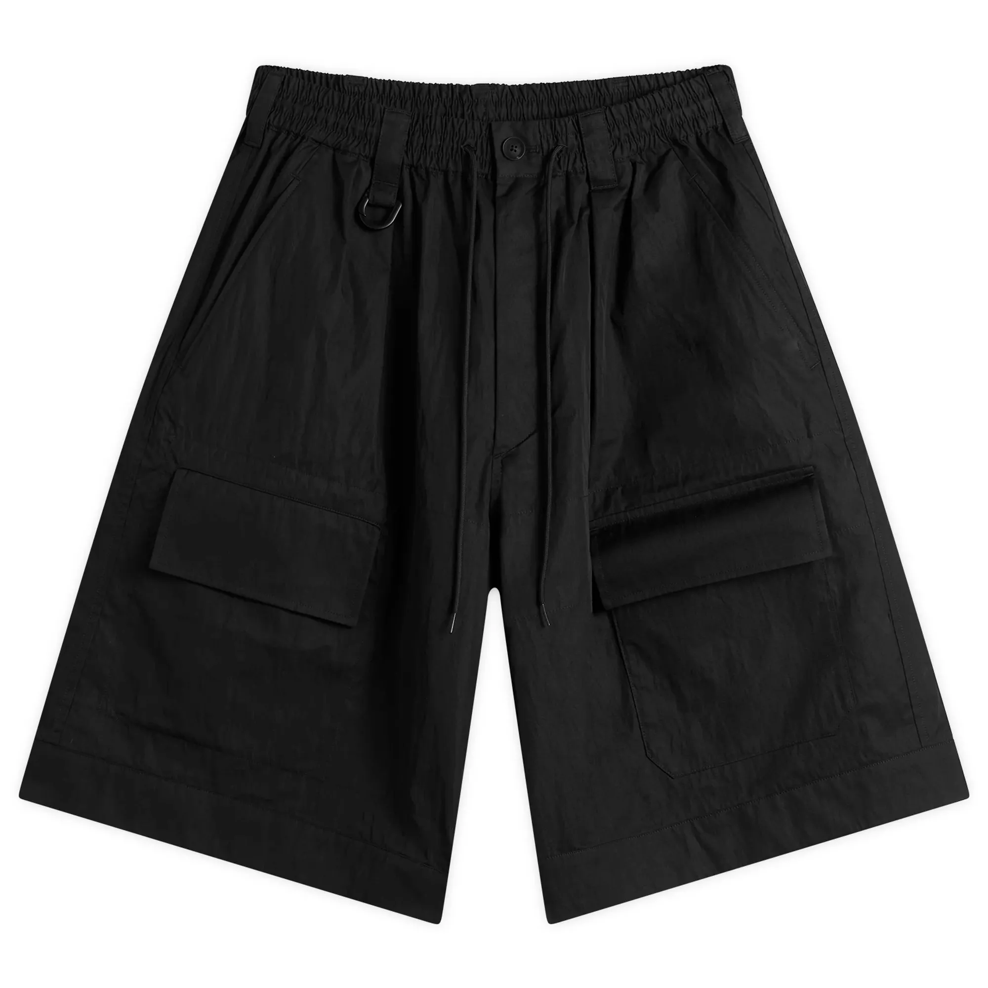 Y-3 Men's Cotton Blend Shorts Black