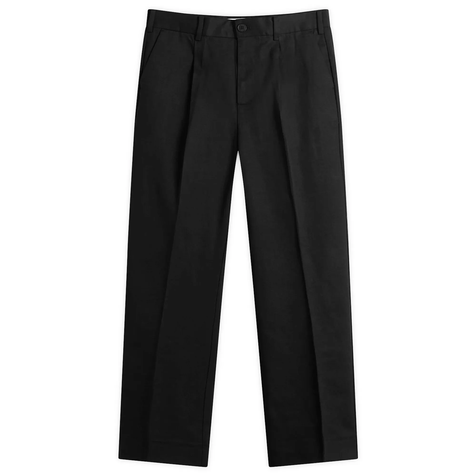 Wax London Men's Aubyn Pleated Trousers Black