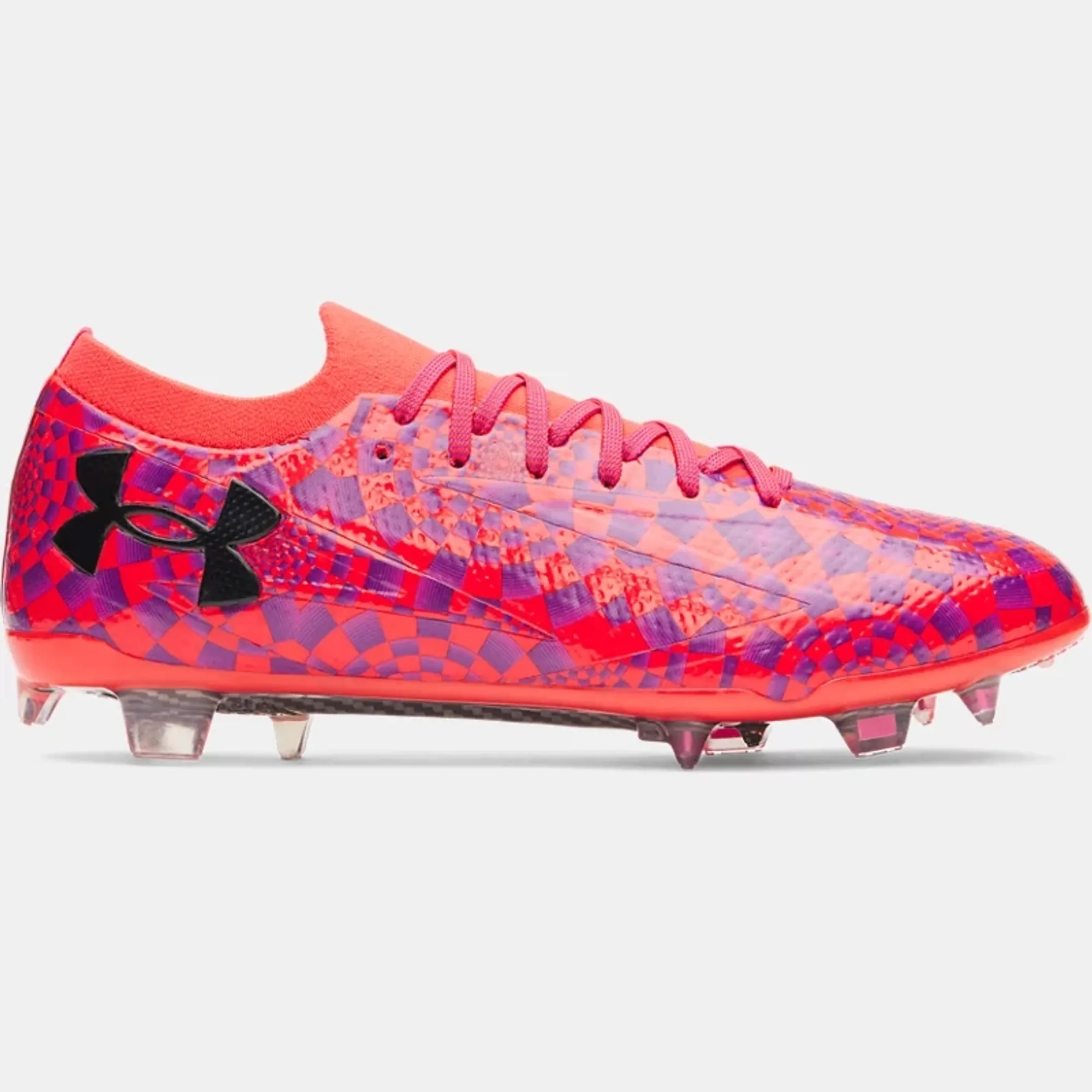 Under Armour  Shadow Elite 3 FG AMP Men's Soccer Cleats Racer Red / Purple Pop / Black 9