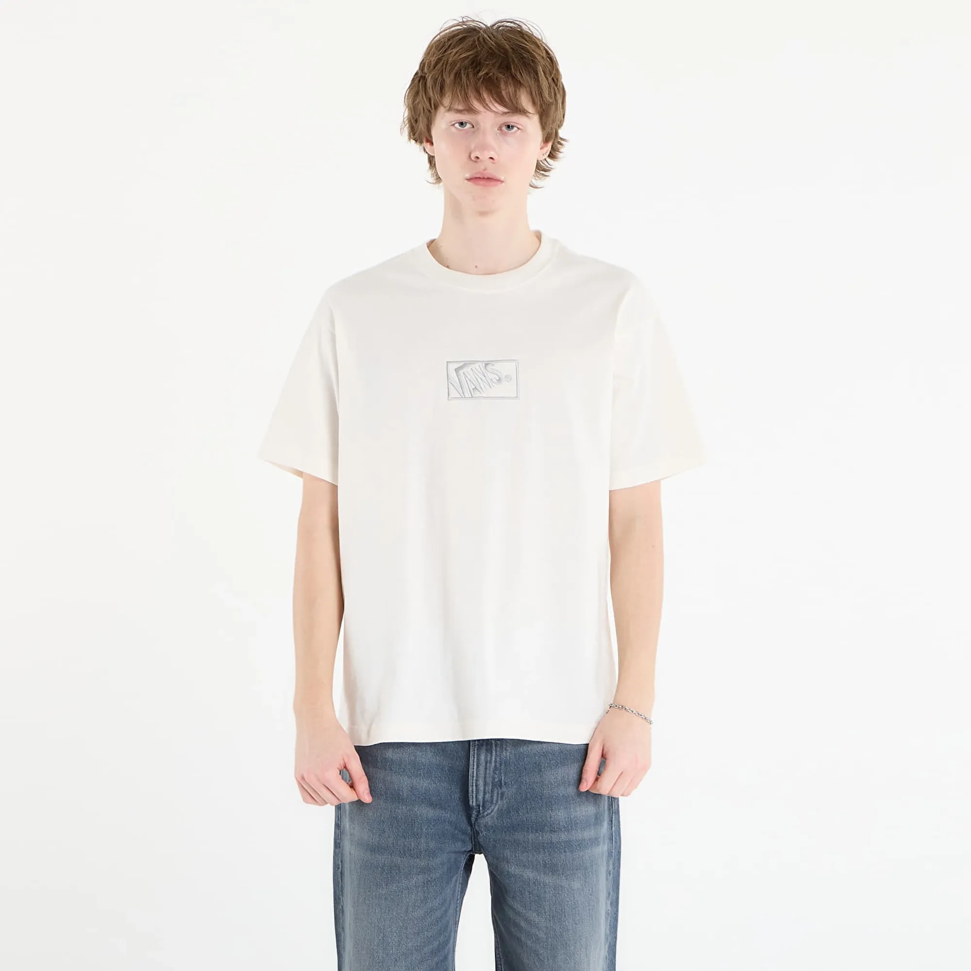 T-Shirt Vans Blocked Box Loose Ss Tee Egret M