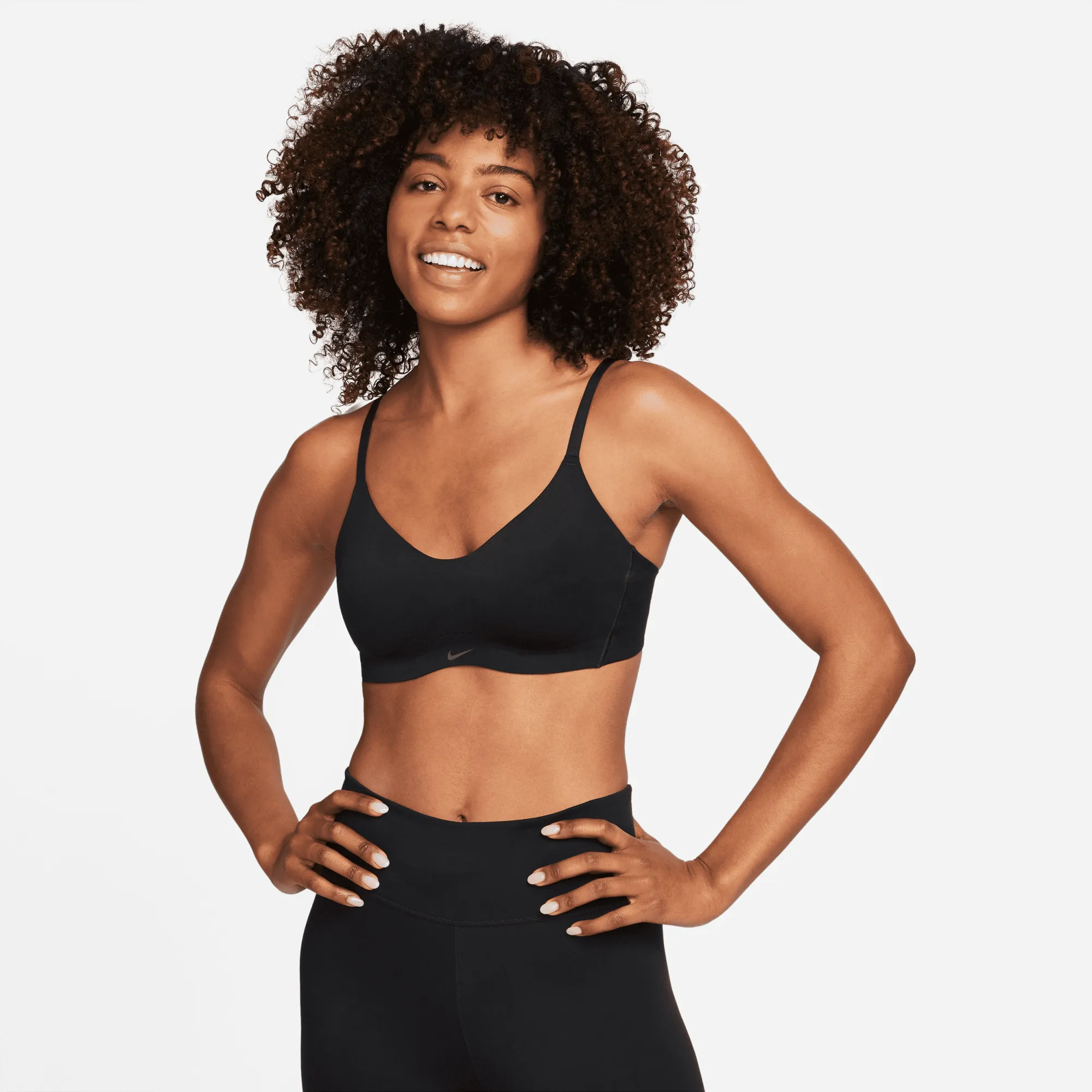 Nike Alate Minimalist Women's Light-Support Padded Sports Bra - Black - Polyester