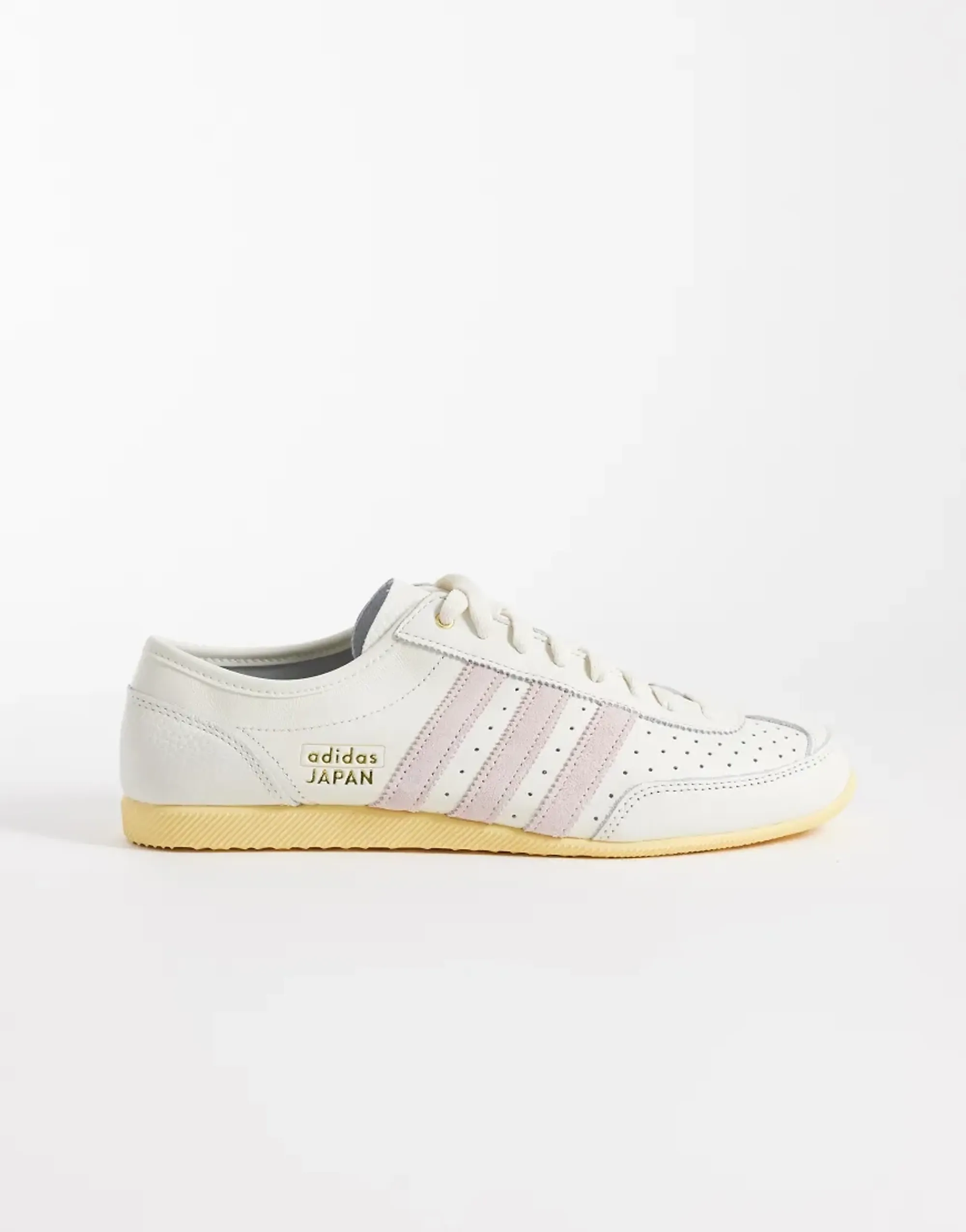Adidas Originals Japan Decon Trainers In Cream With Pink 3 Stripe-White