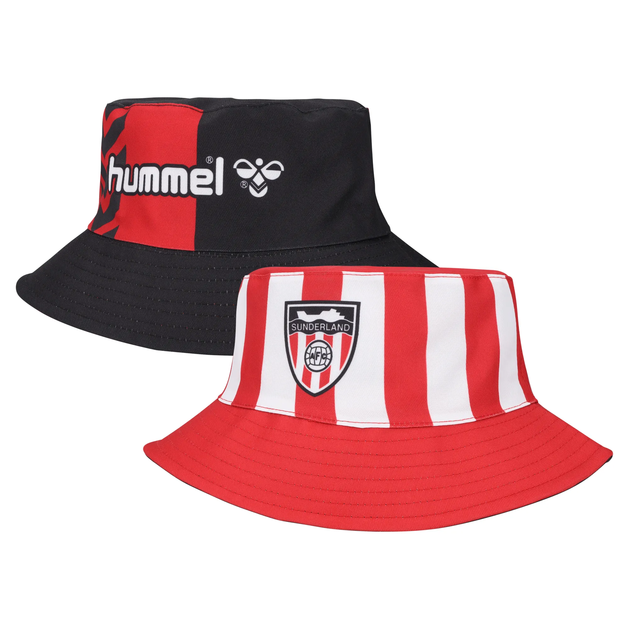 Sunderland Hummel Retro Remix Reversible Bucket Hat - Black/Red