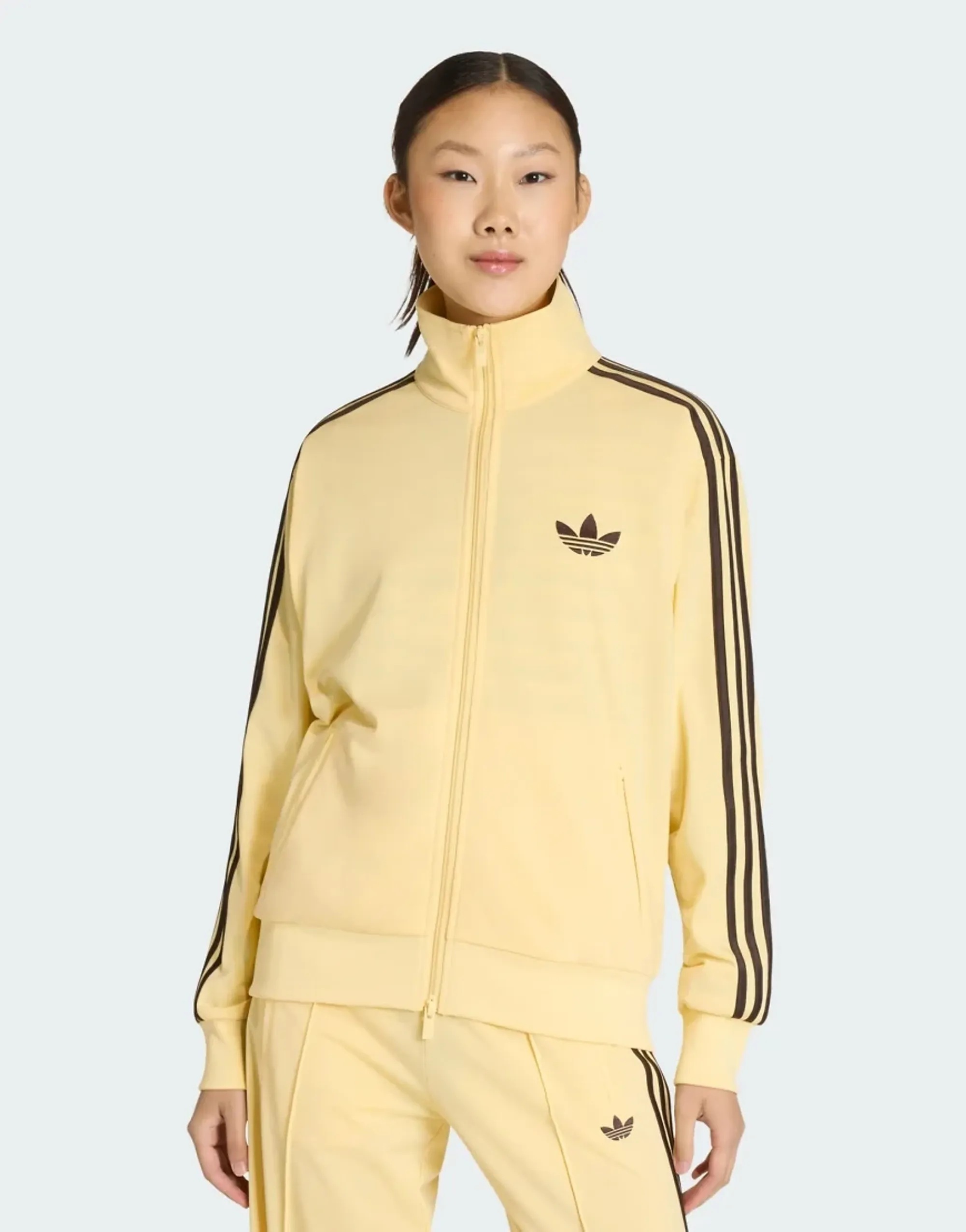 adidas Originals Womens Firebird Loose Track Top Orange Tint