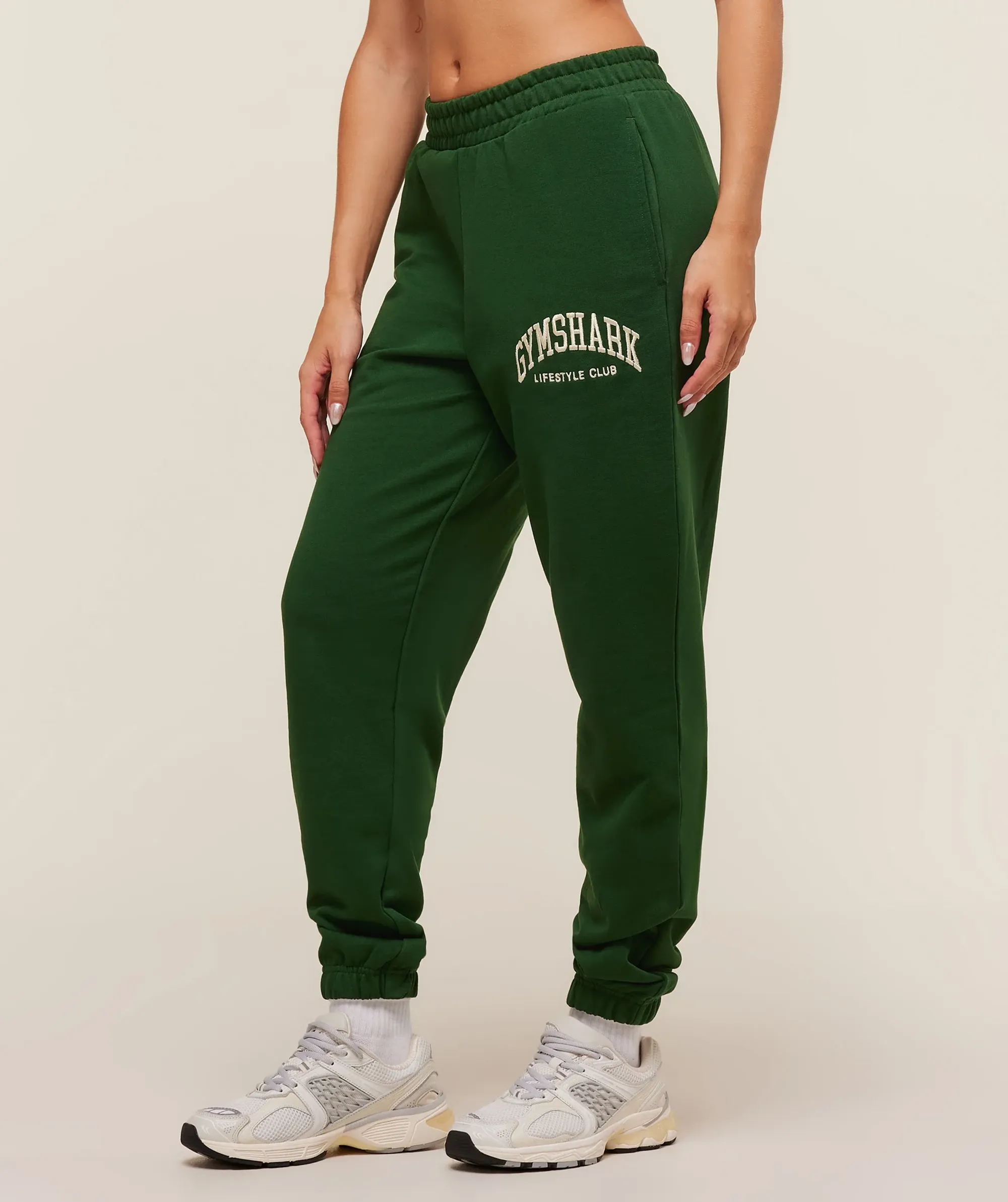 Gymshark Collegiate Graphic Joggers - Athletic Green