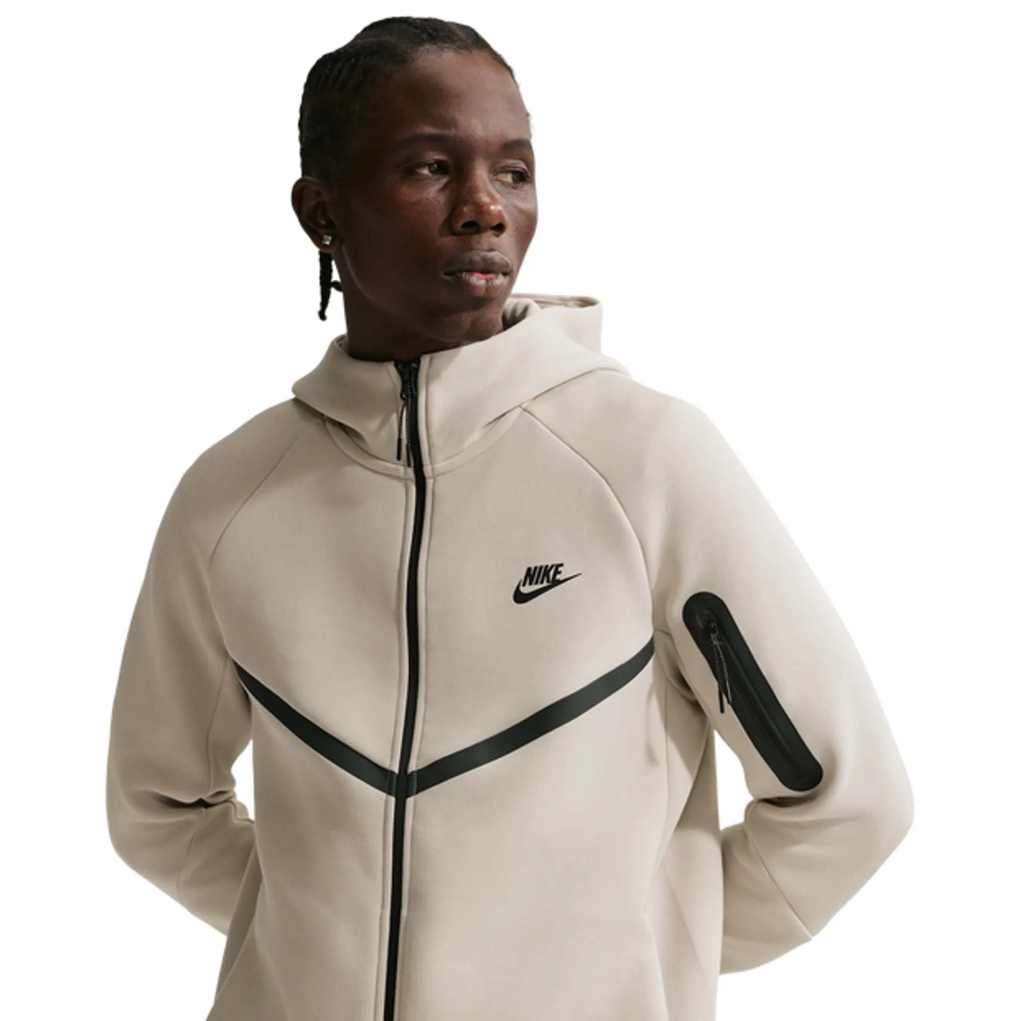 Nike Tech Fleece Men Hoodies - White