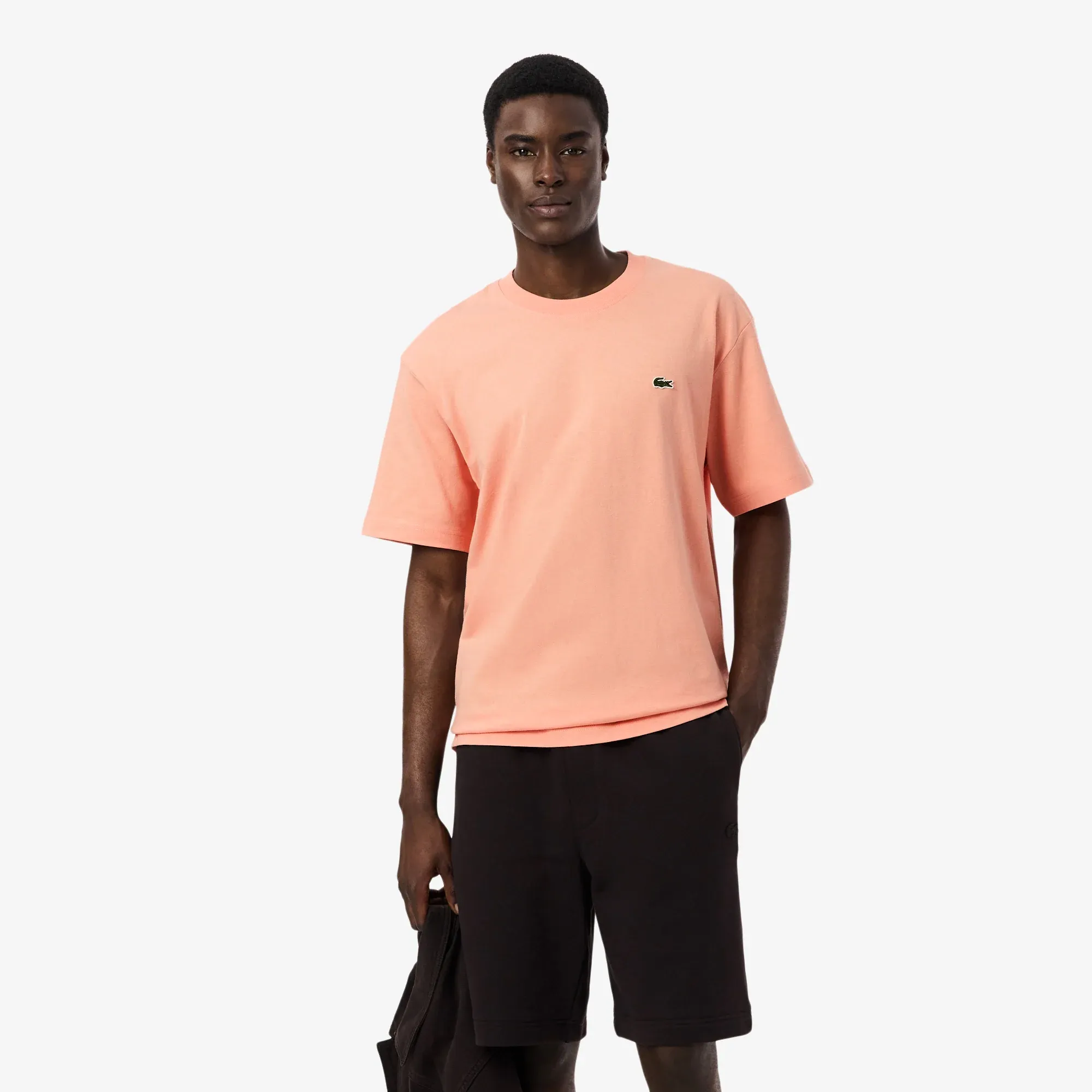 Lacoste Heavy Cotton Jersey T-shirt - Coral Pink