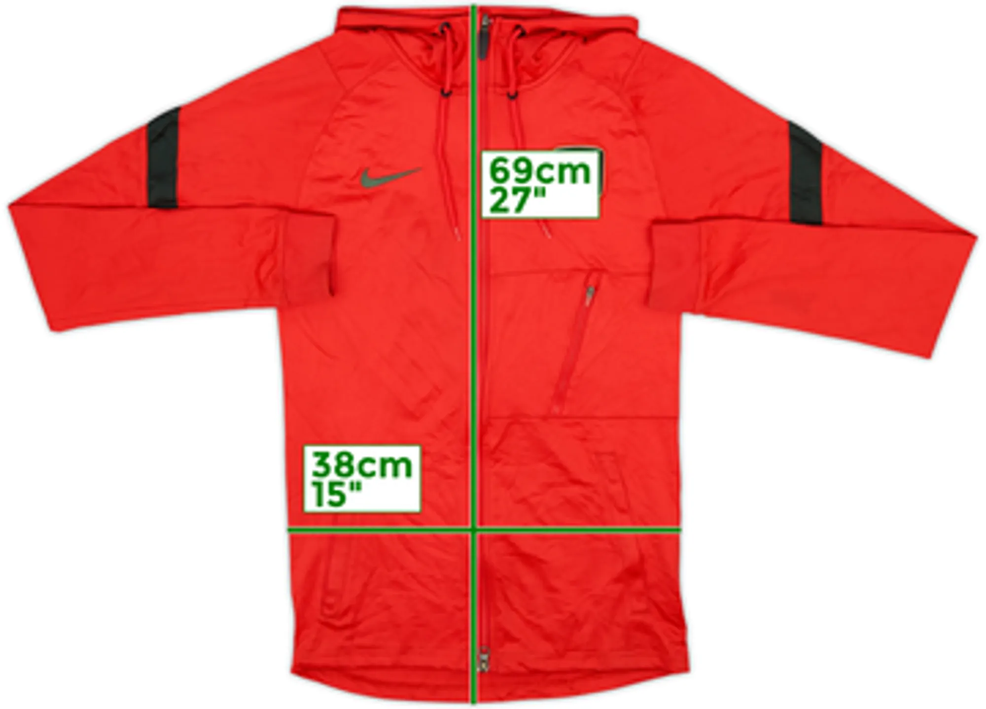 2021-22 Atletico Madrid Nike Hooded Track Jacket - 7/10 - (XS)