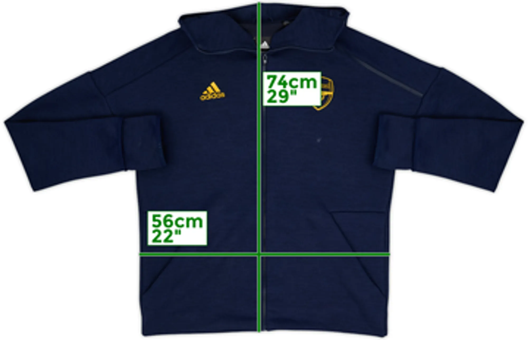 2019-20 Arsenal adidas Hooded Track Jacket - 5/10 - (L)