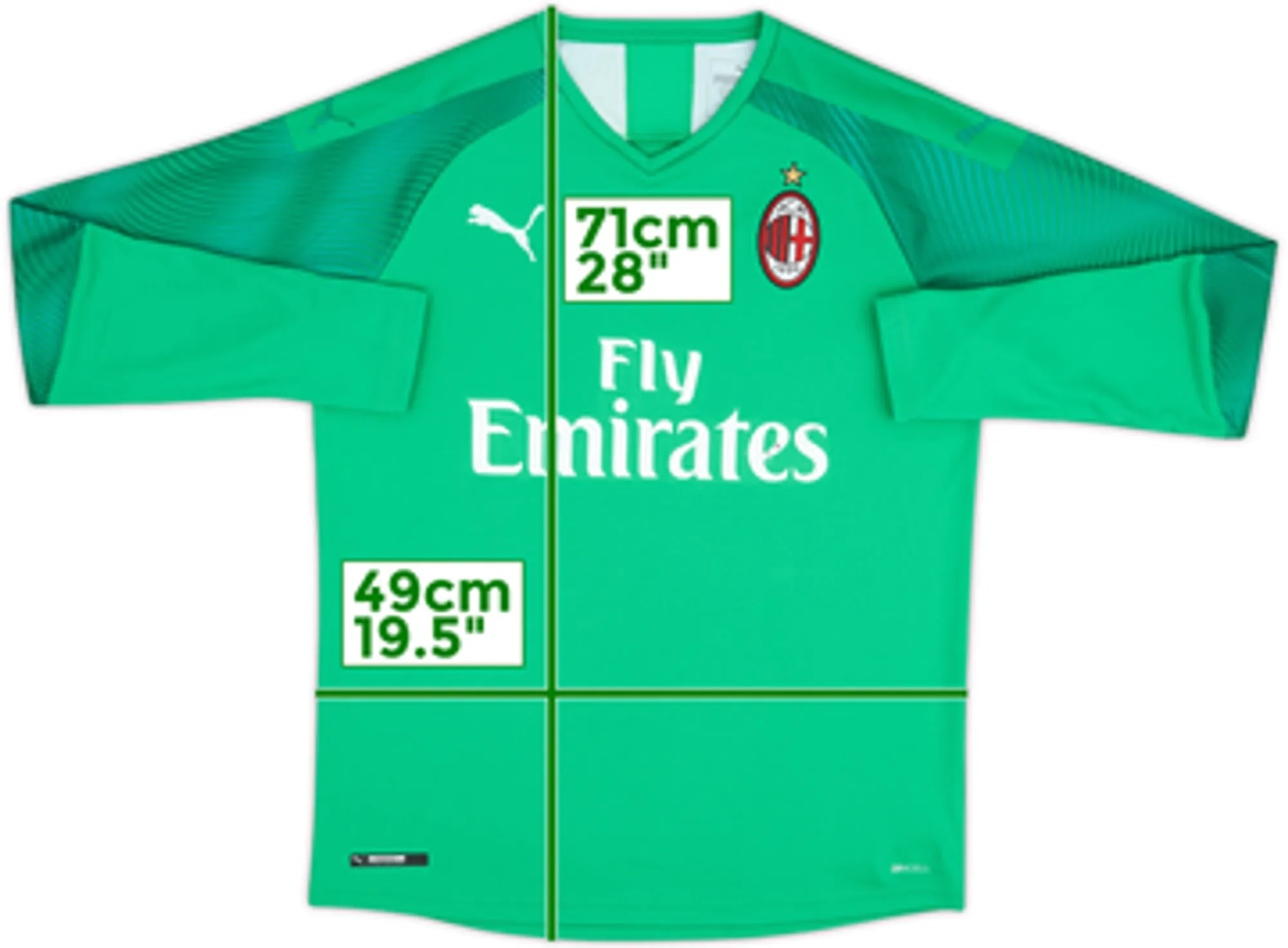 2019-20 AC Milan GK Shirt - 5/10 - (XL.Boys)