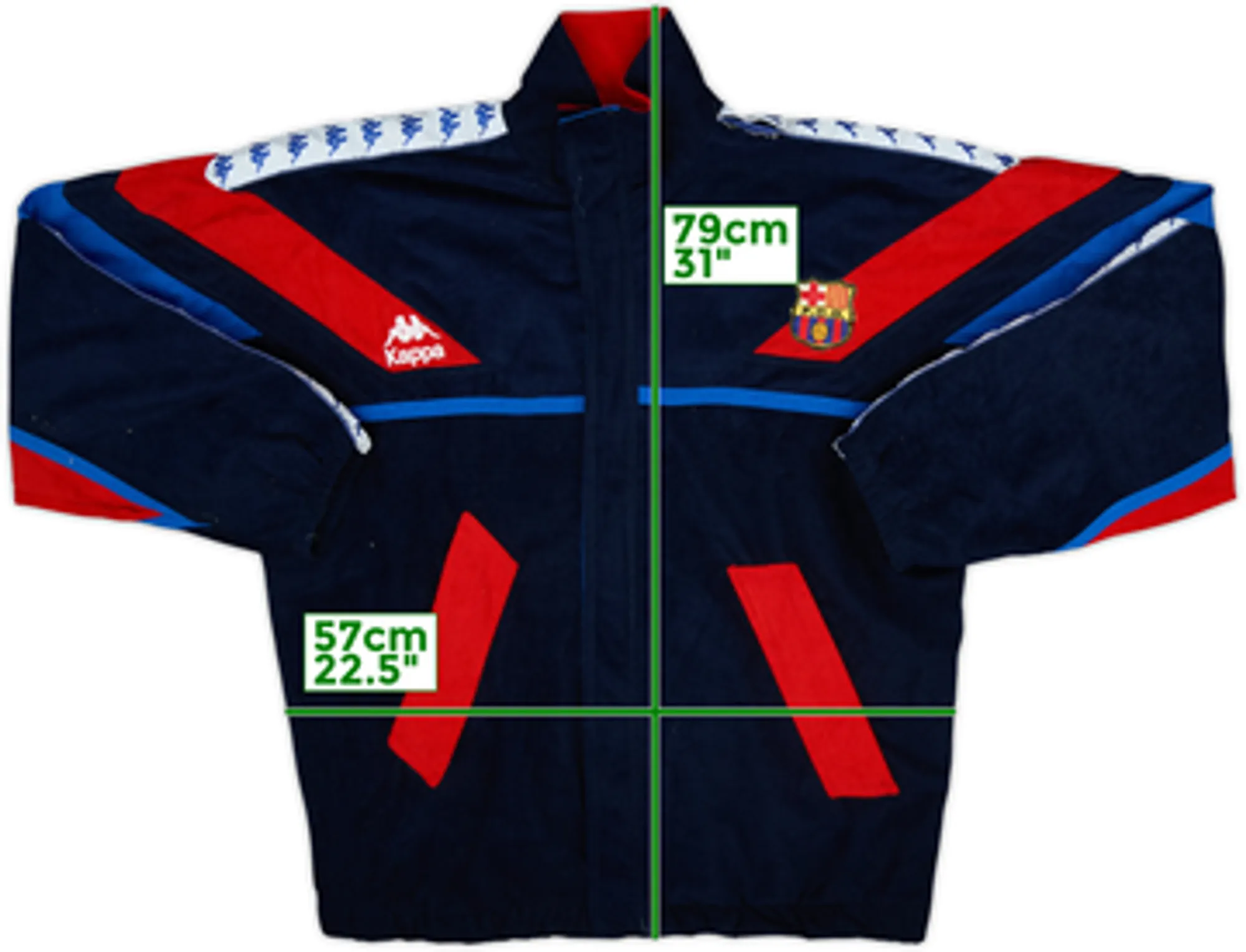 1992-95 Barcelona Kappa Track Jacket - 5/10 - (XL)