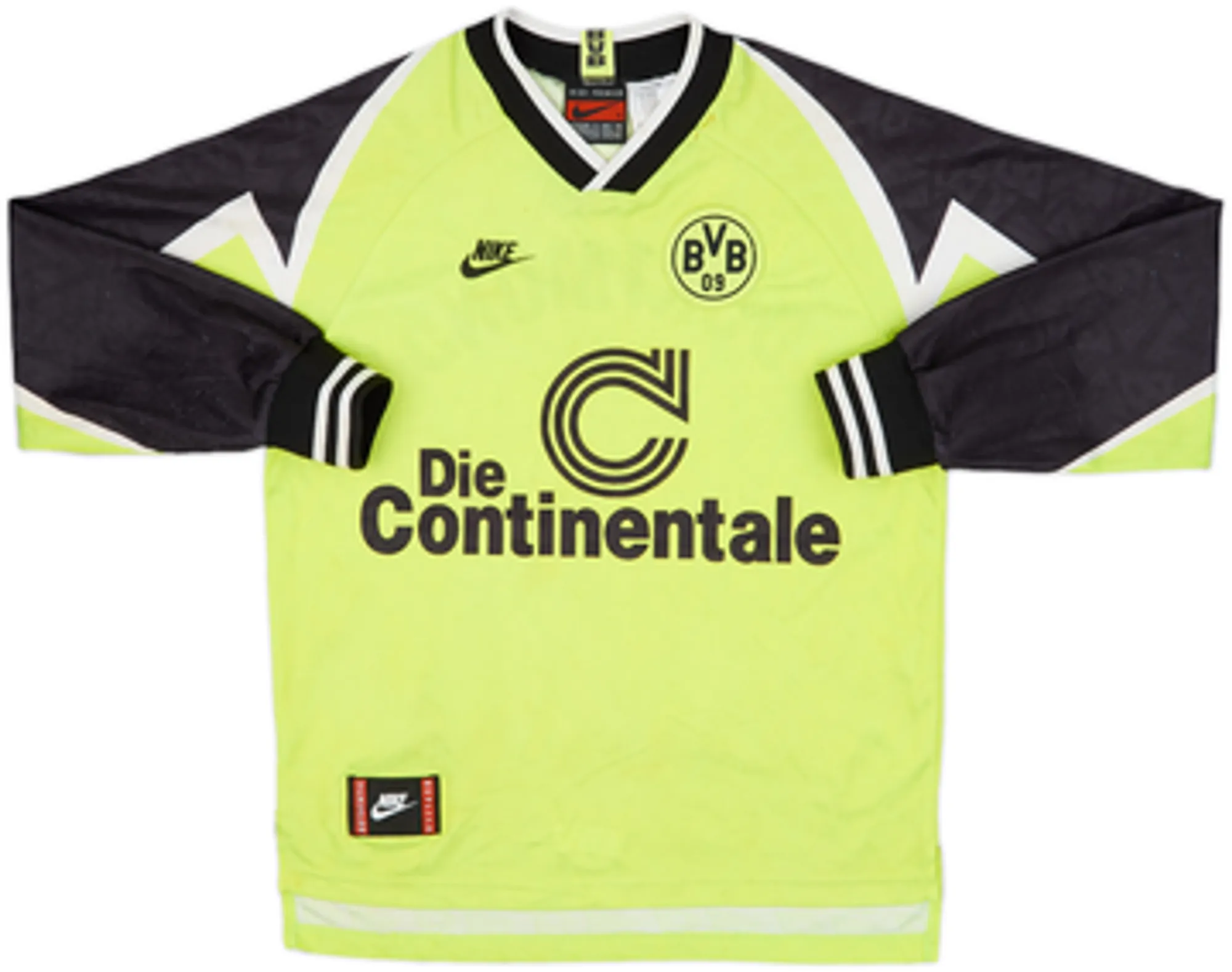1995-96 Borussia Dortmund Home L/S Shirt Moller #10 - 8/10 - (S)