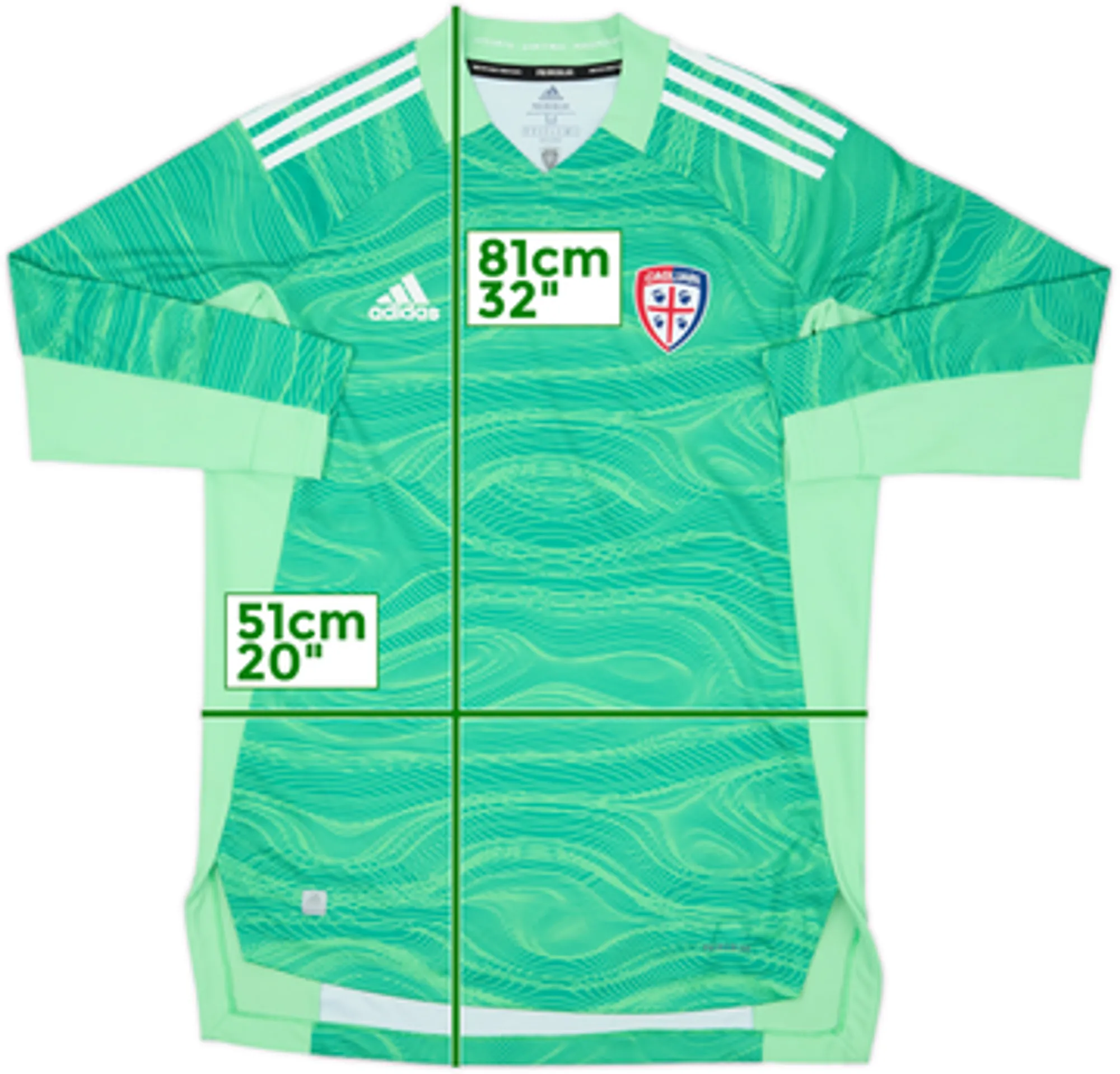 2021-22 Cagliari Authentic GK Shirt - 10/10 - (M)