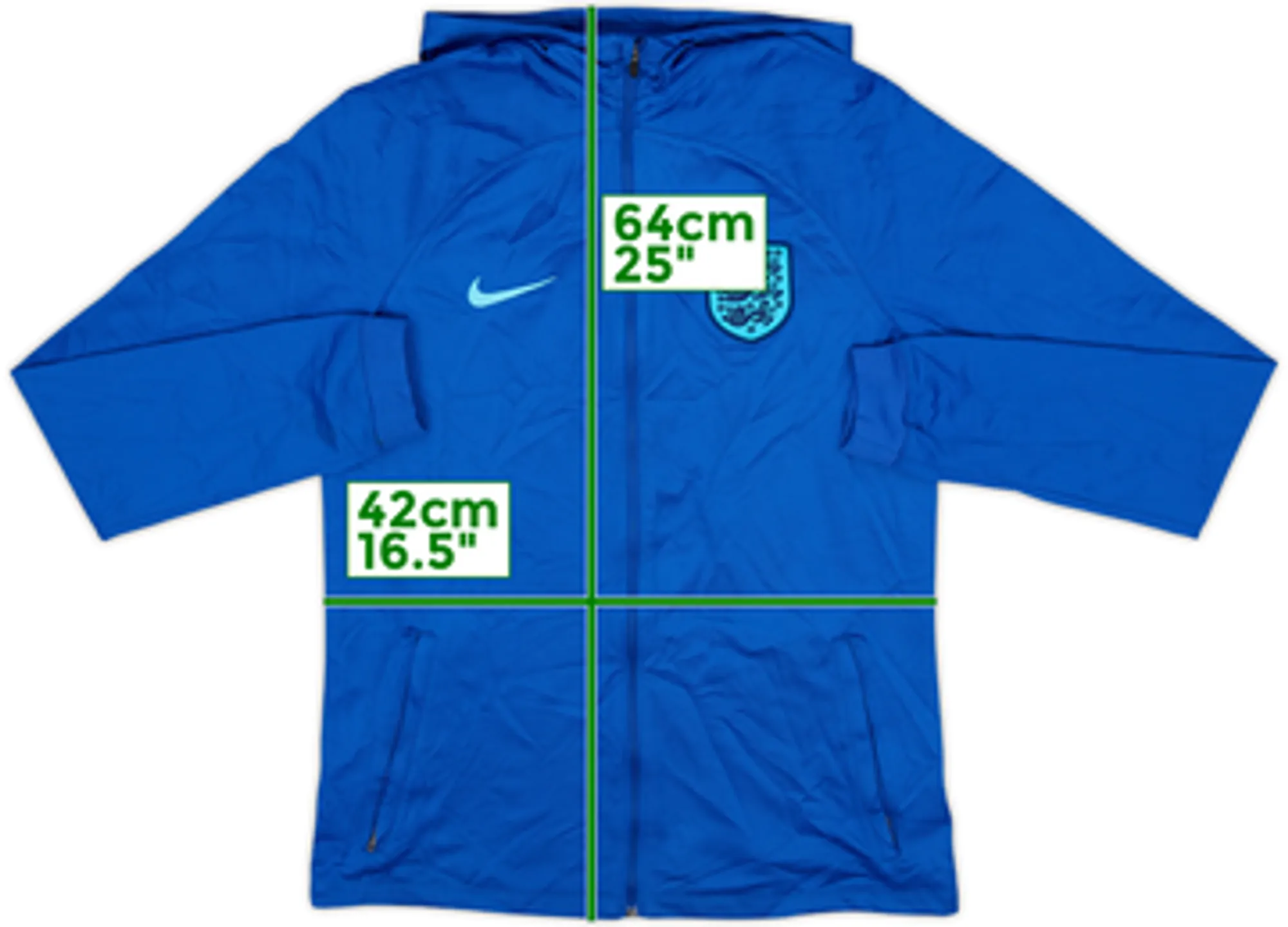 2022-23 England Nike Hooded Track Jacket - 7/10 - (XL.Boys)