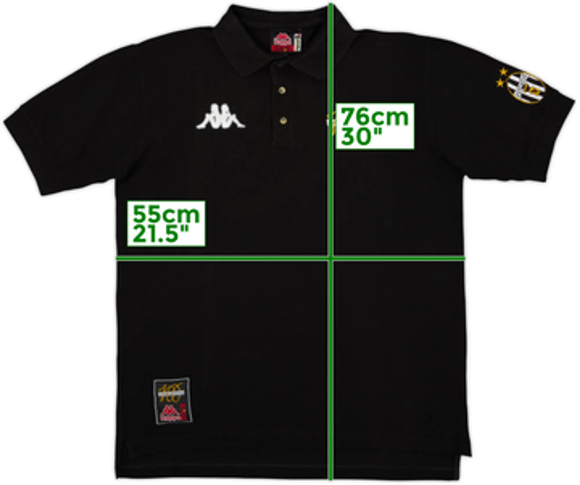 1997-98 Juventus Kappa Centenary Polo Shirt - 10/10 - (XL)