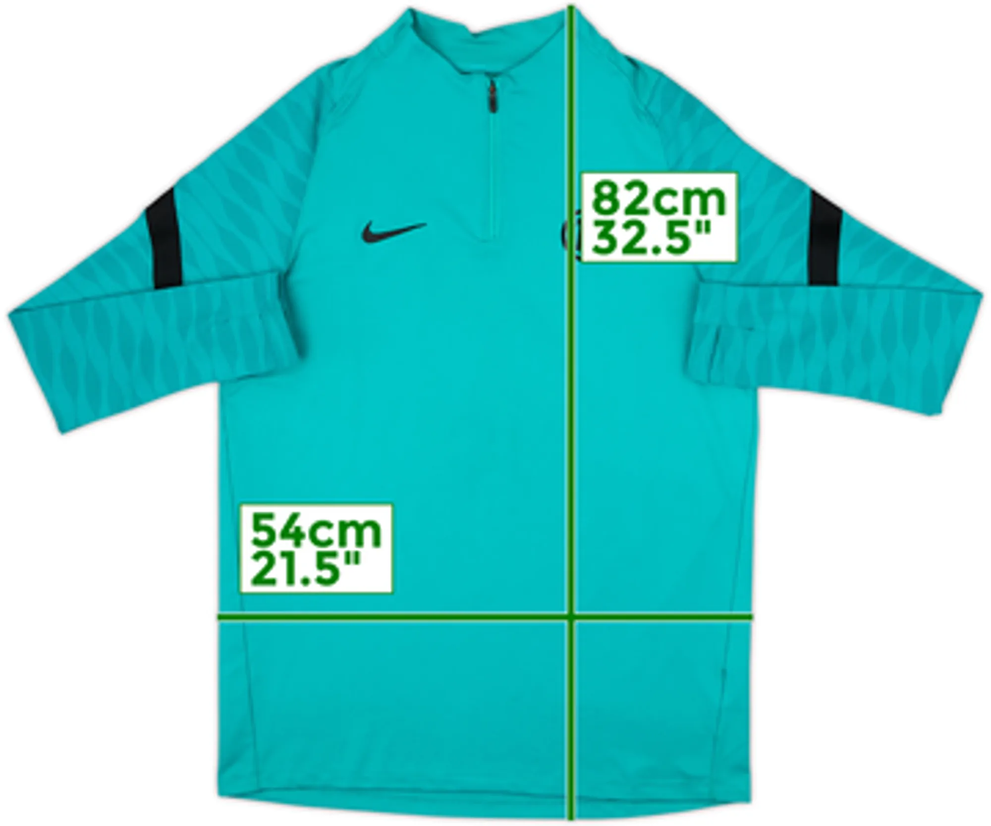2021-22 Inter Milan Nike 1/4 Zip Training Top - 8/10 - (L)