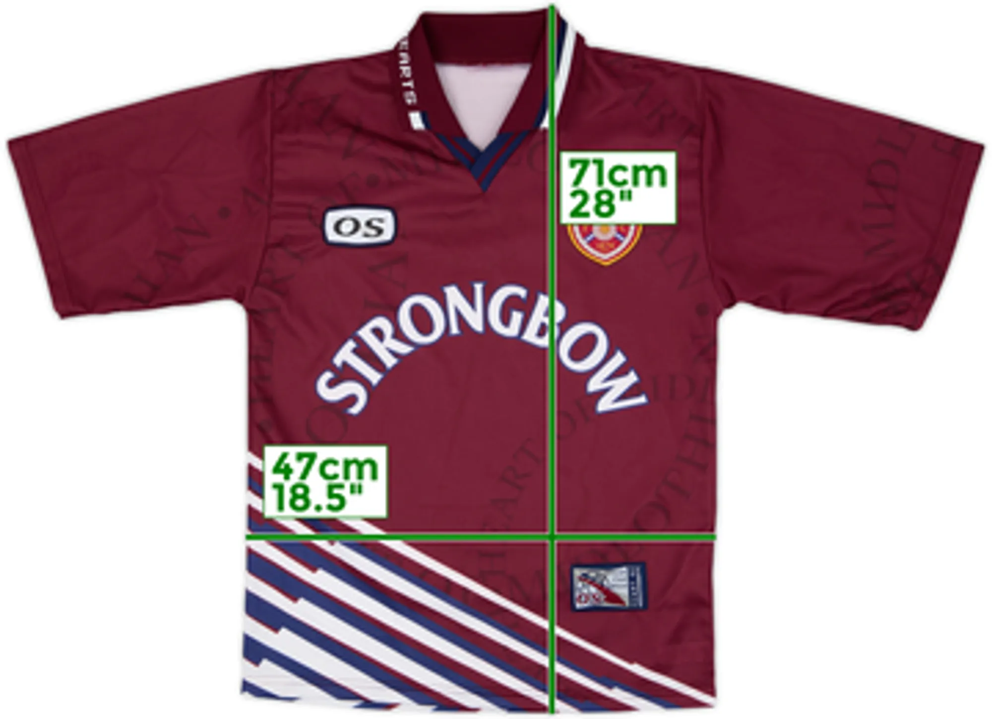 1998-99 Hearts Home Shirt - 8/10 - (XL.Boys)