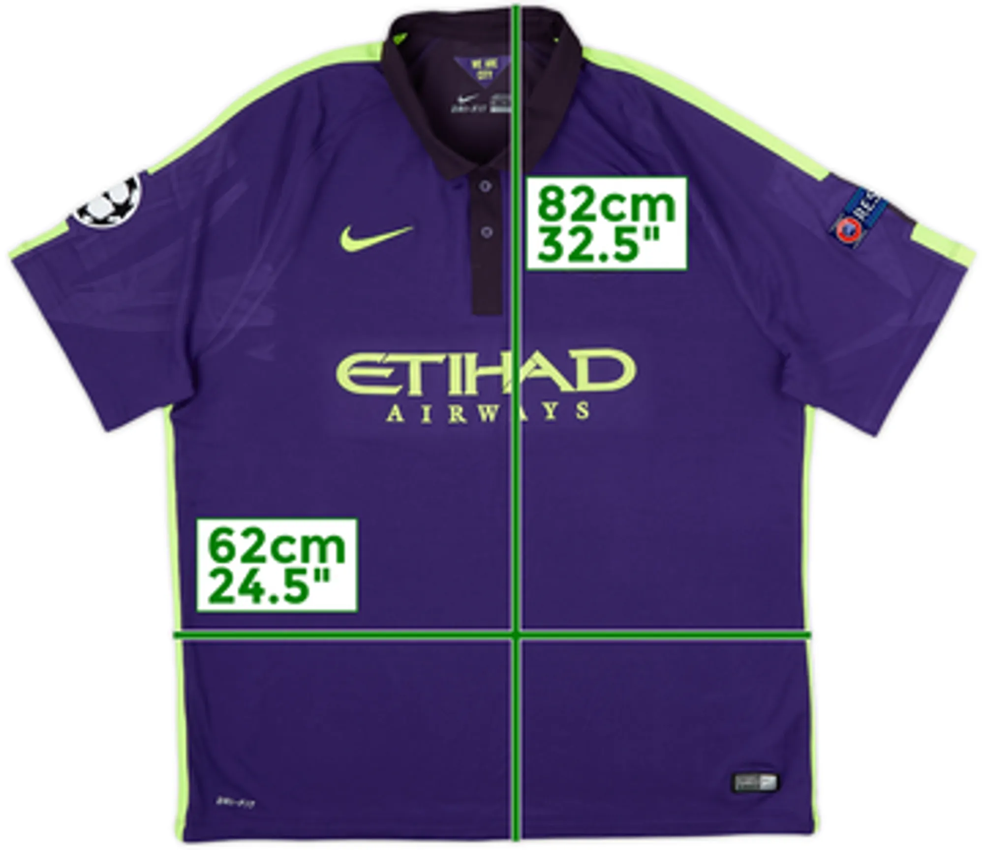 2014-15 Manchester City Third Shirt - 5/10 - (XXL)