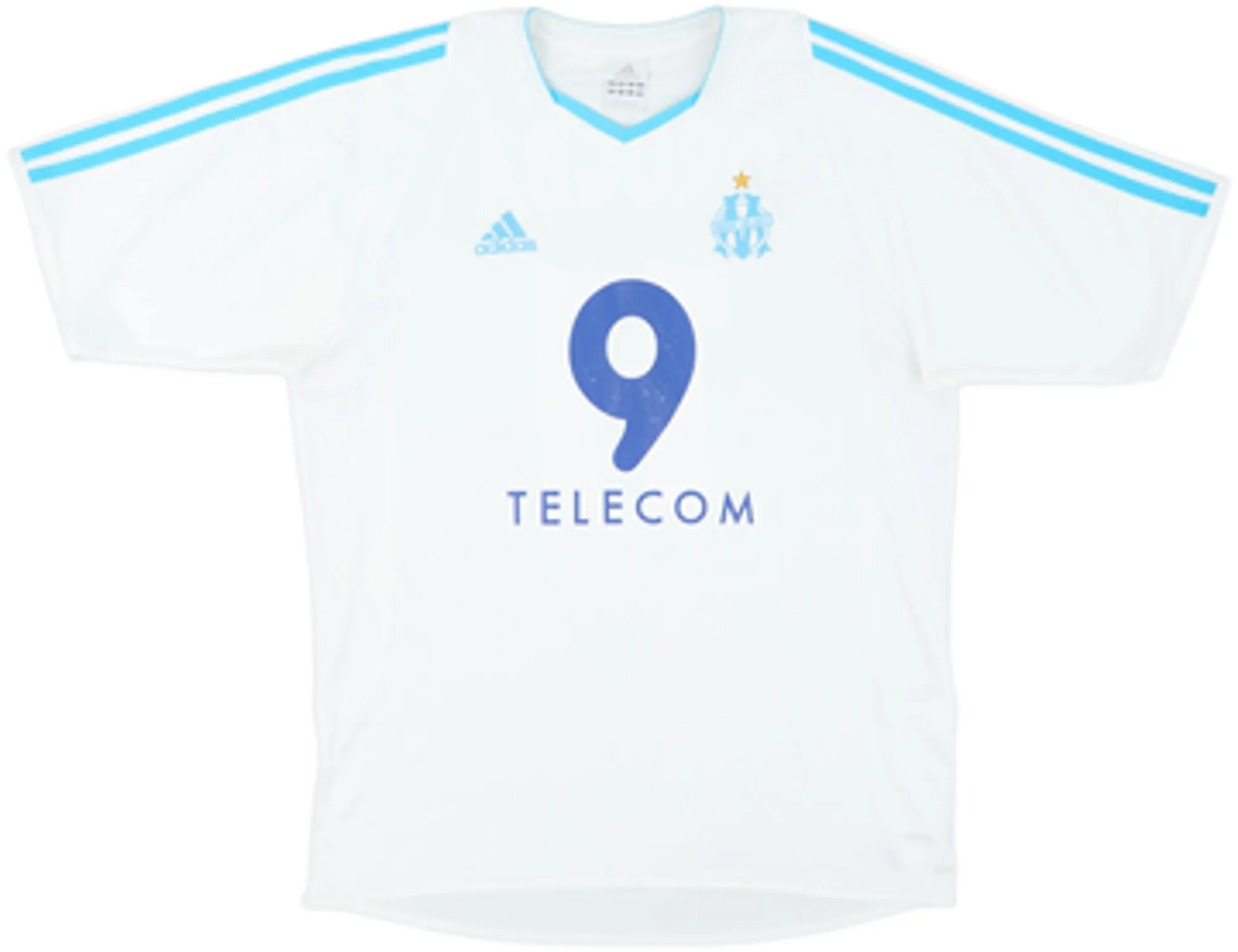 2003-04 Olympique Marseille Home Shirt Drogba #11 - 6/10 - (M)