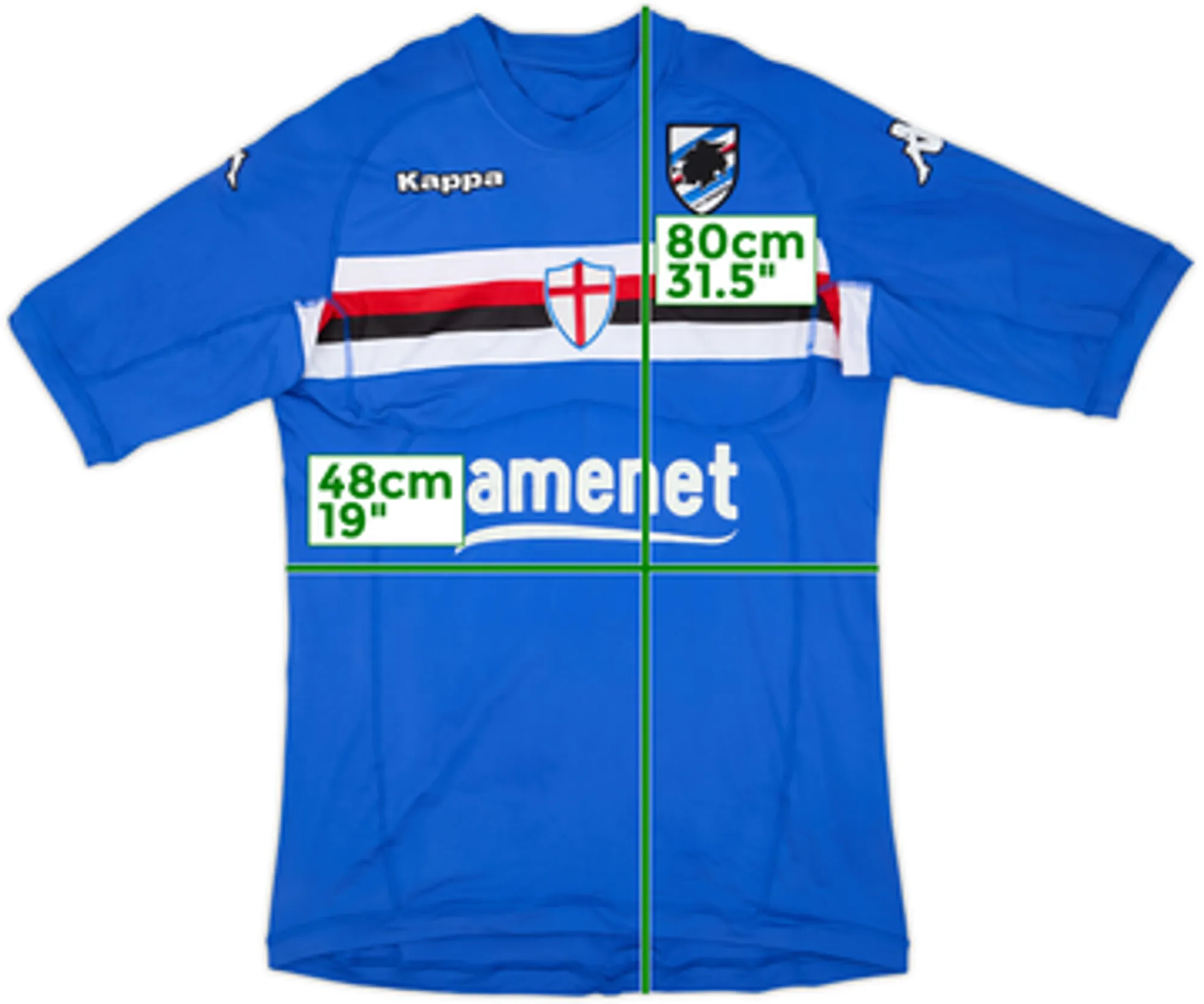 2011-12 Sampdoria Home Shirt - 6/10 - (XXL)