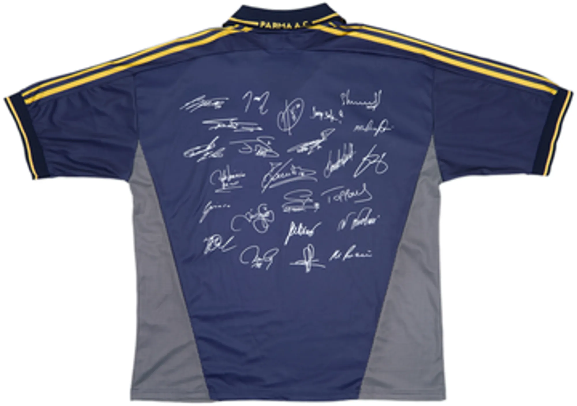 2001-02 Parma 'Signed' Finale TIM Cup Away Shirt (XL)