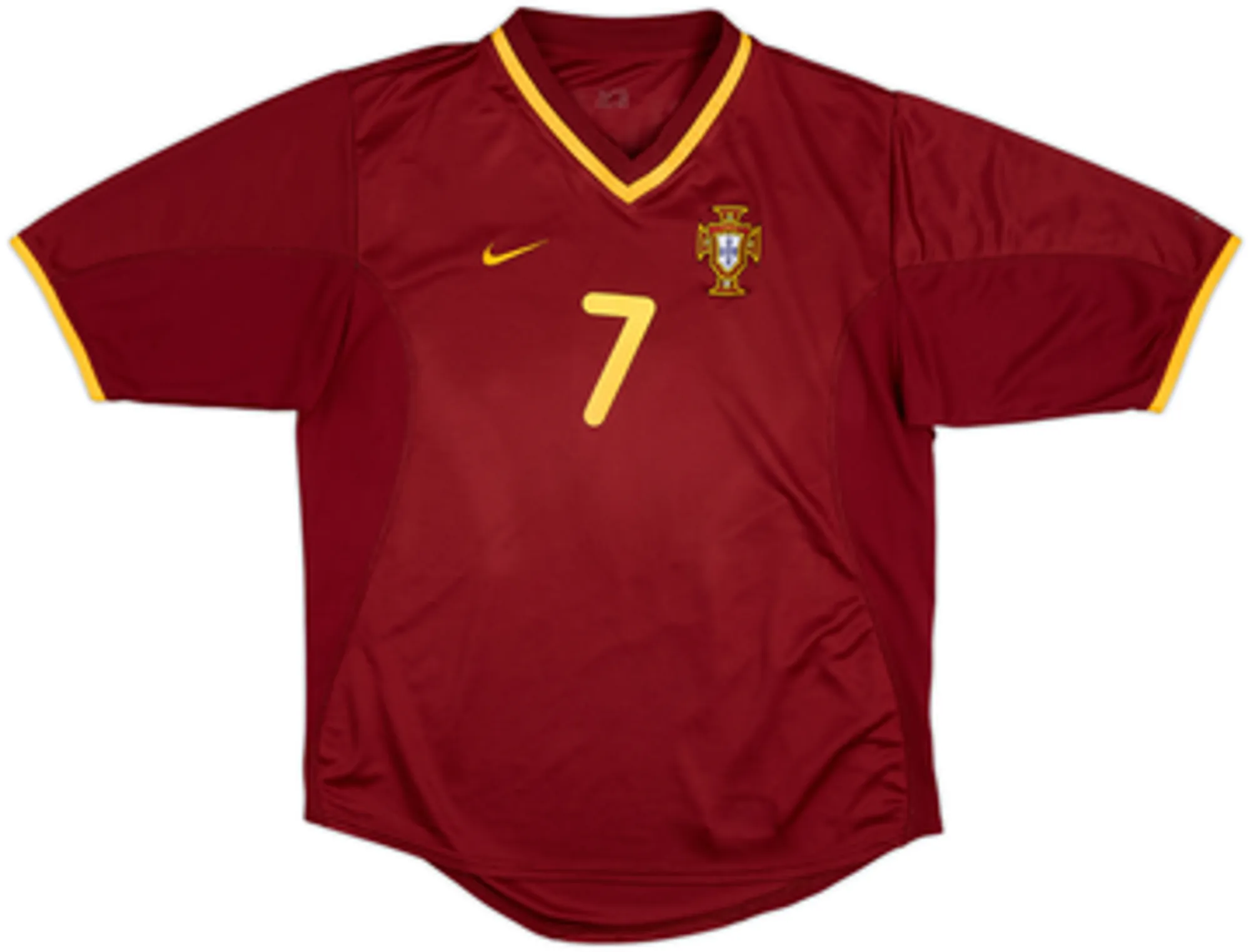 2000-02 Portugal Home Shirt Figo #7 - 8/10 - (XL)