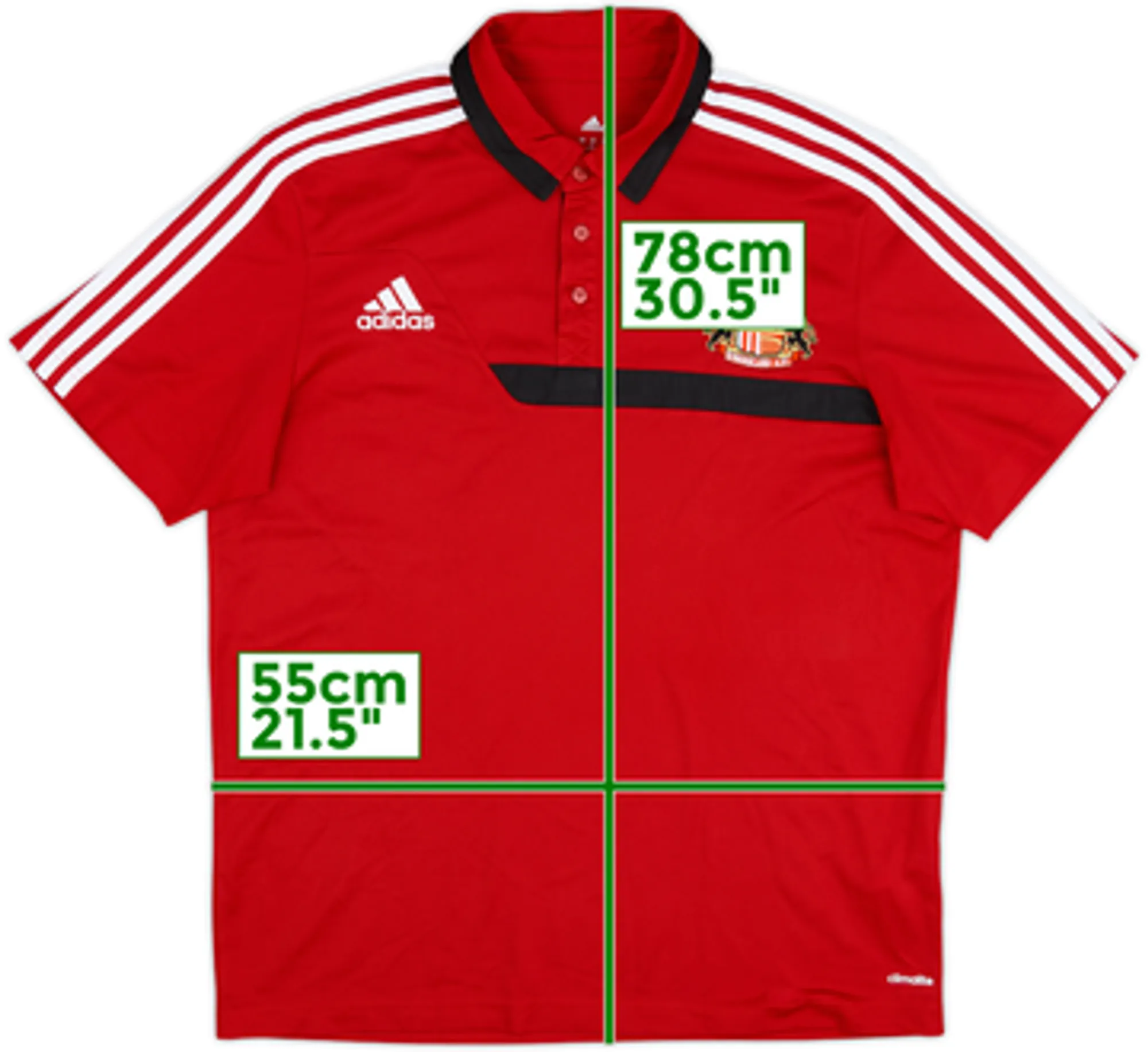 2013-14 Sunderland adidas Polo Shirt - 10/10 - (L)