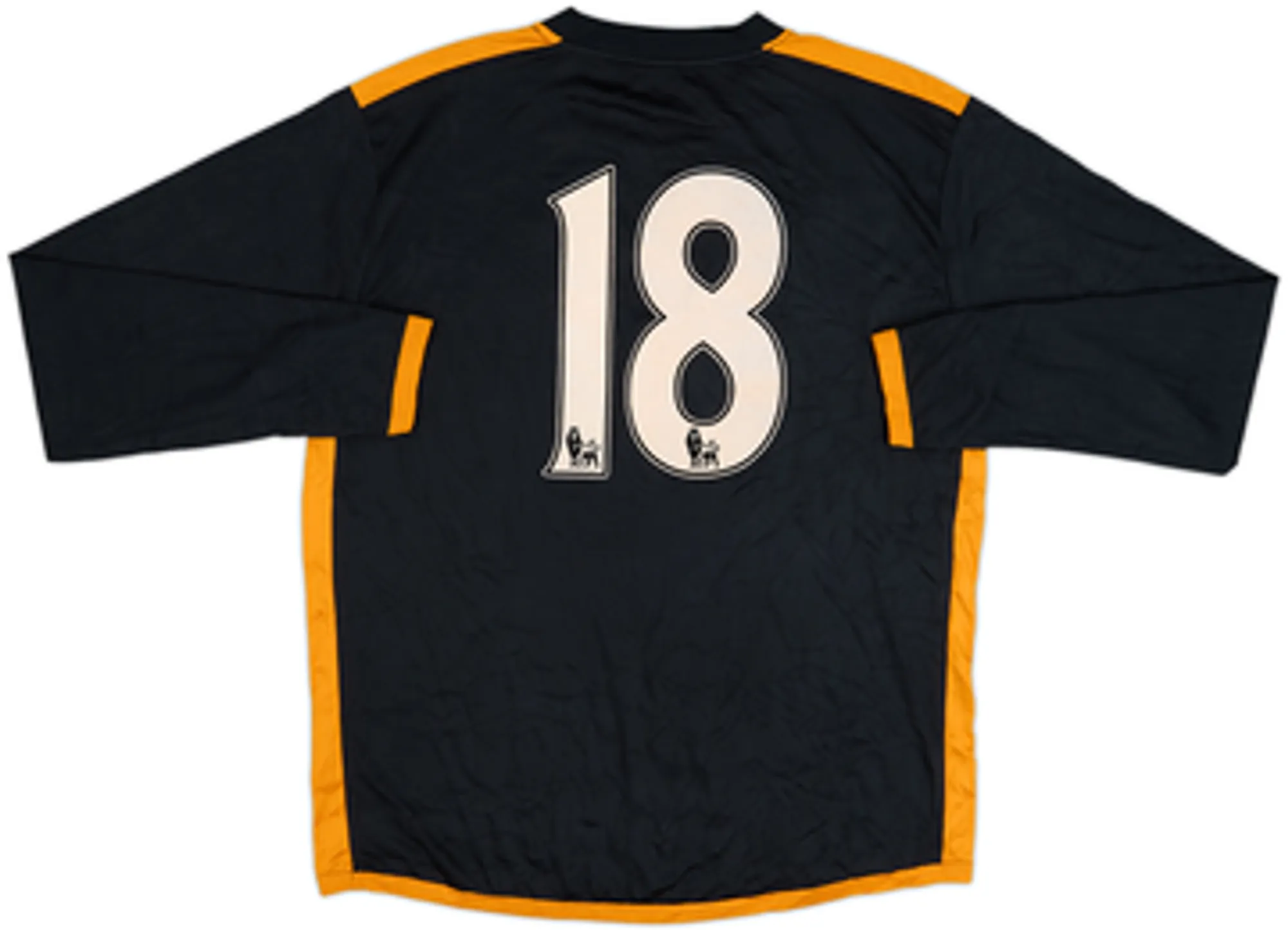 2010-12 Wolves Away L/S Shirt #18 - 7/10 - (L)