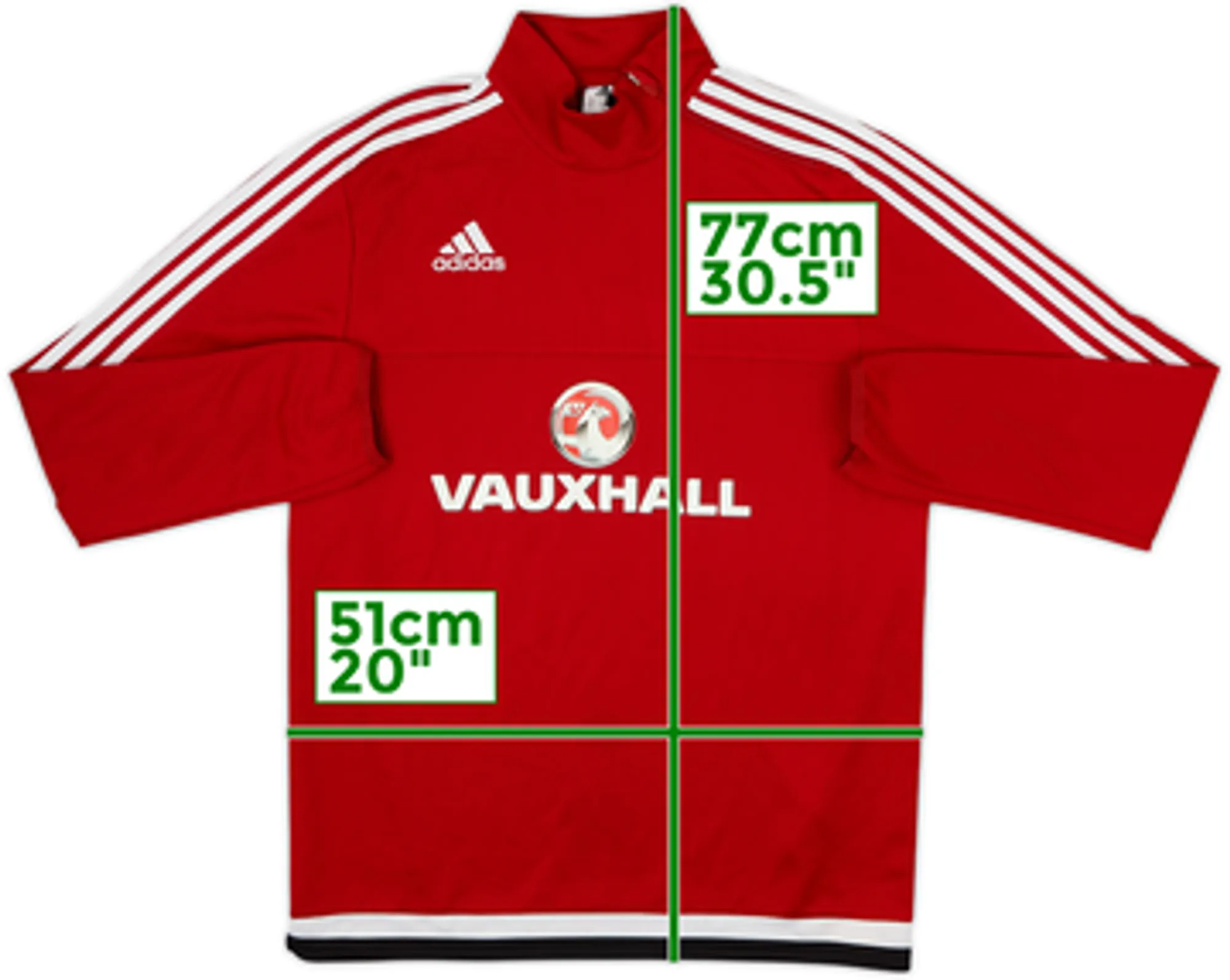 2015-16 Wales adidas 1/4 Zip Dril Top - 8/10 - (M)
