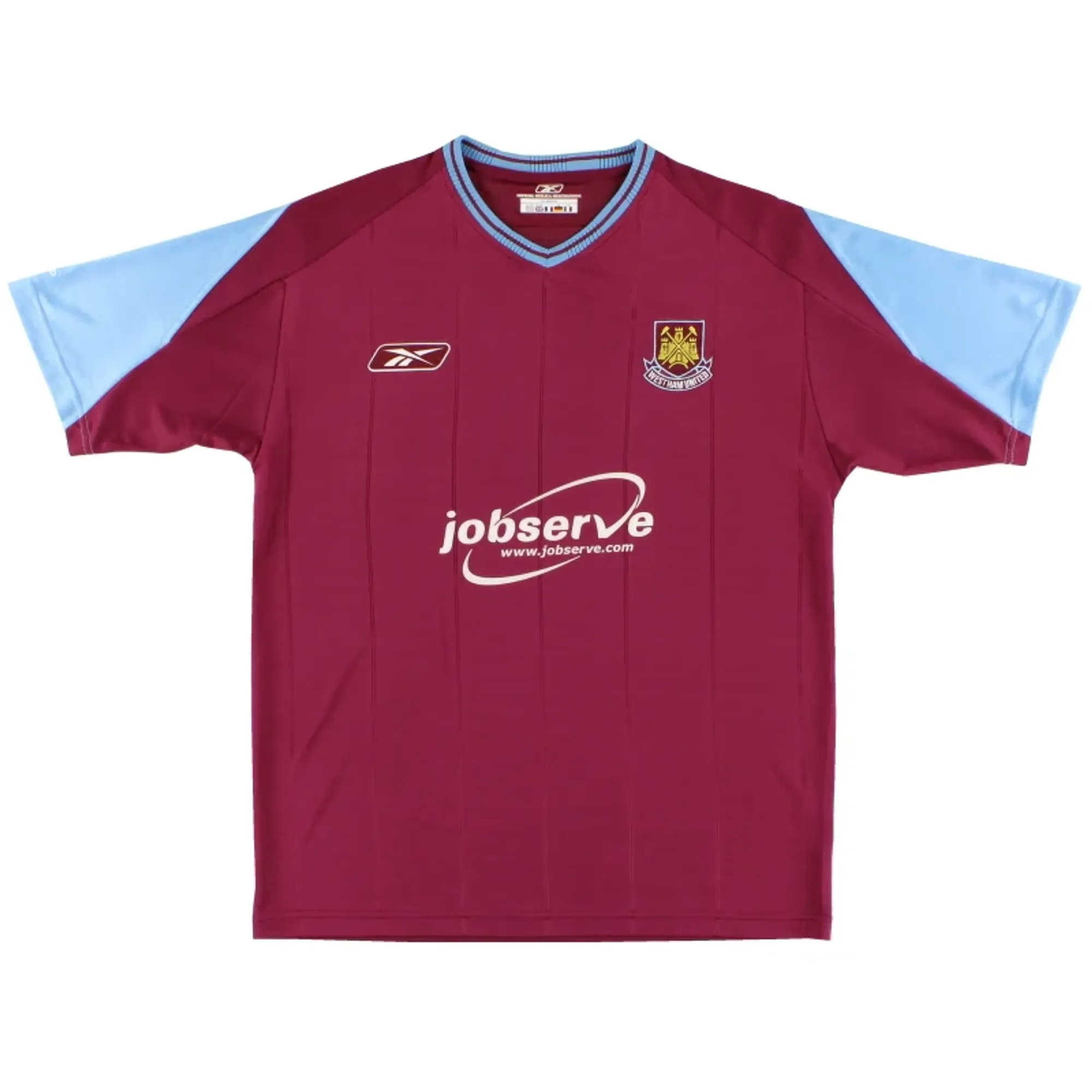 2003-05 West Ham Reebok Home Shirt L - West Ham / Excellent 
