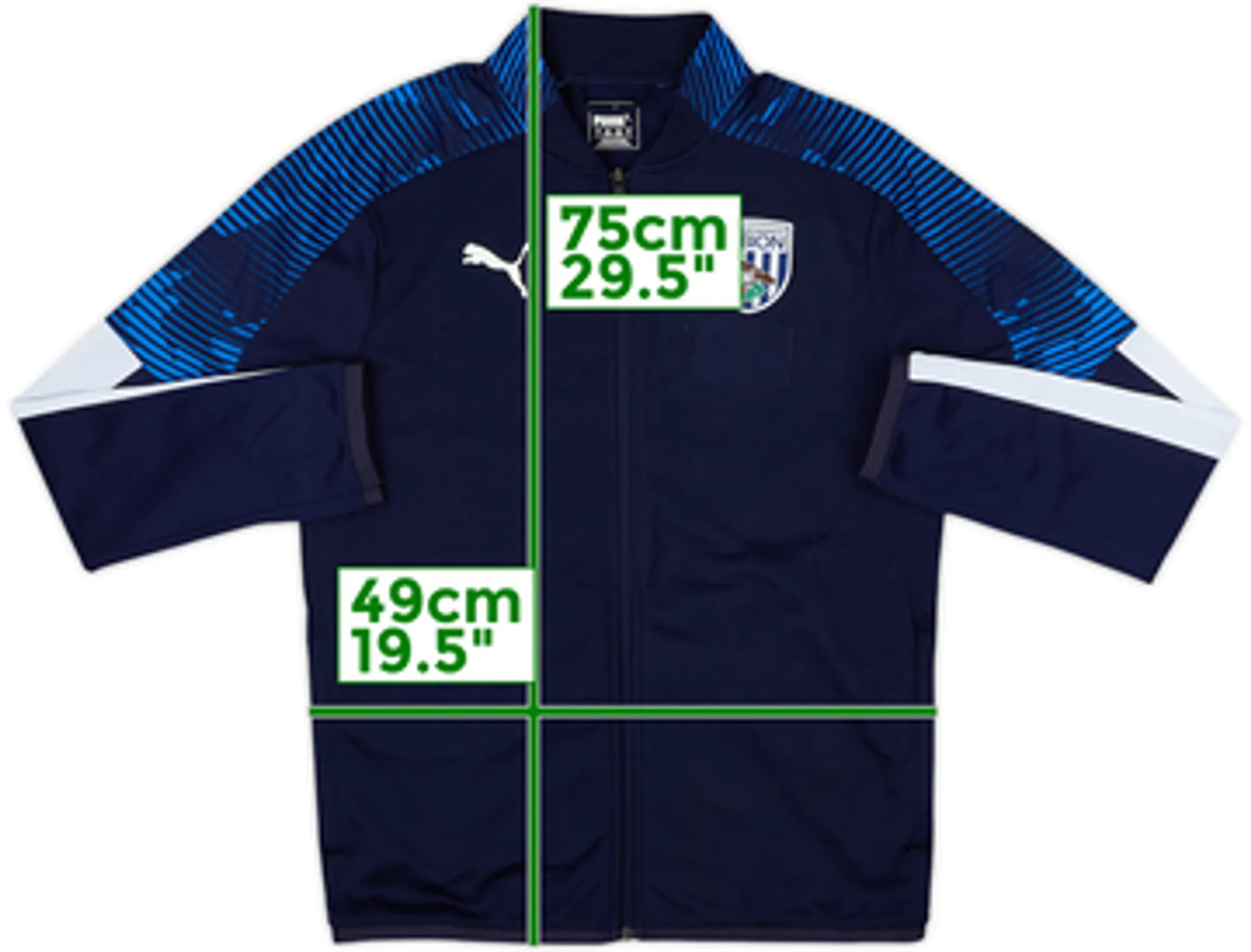 2018-19 West Brom Puma Track Jacket - 5/10 - (M)