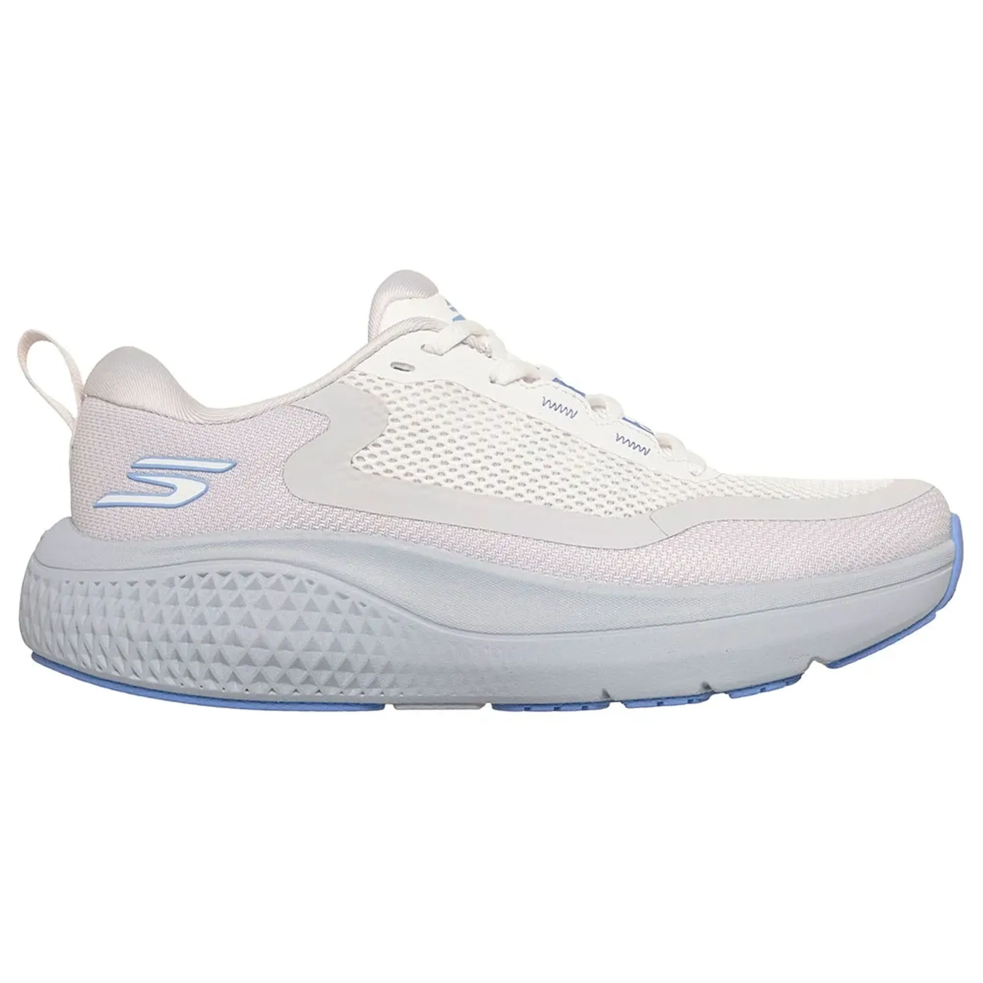 Skechers Women's GO RUN Supersonic Max Sneaker in Light Gray/Purple