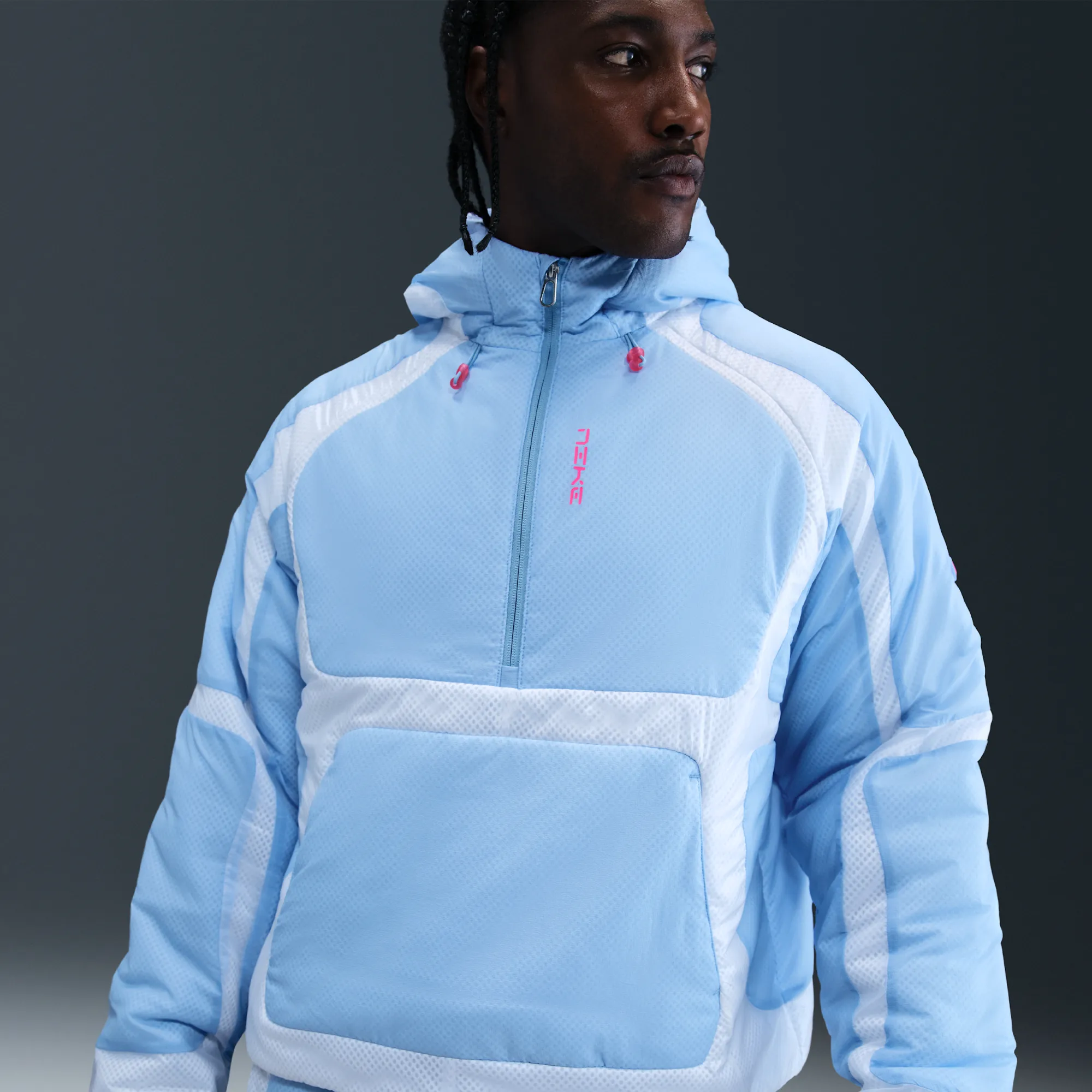 Nike Project F.R.O.G. Men's Sliced Pod Half-Zip Jacket - Blue - Nylon