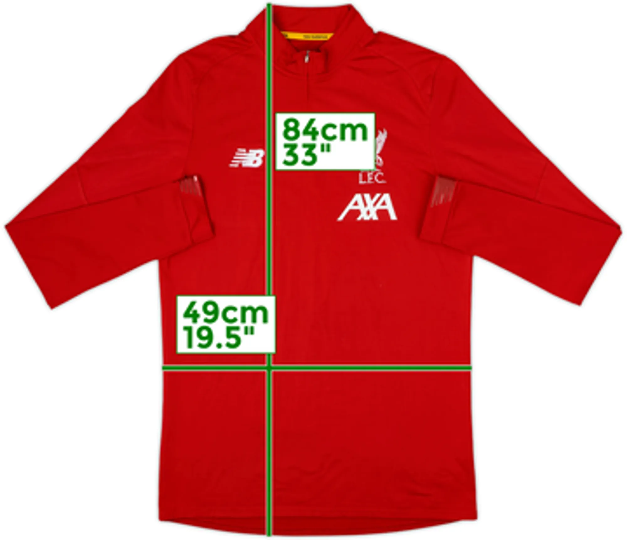 2017-18 Liverpool New Balance 1/4 Zip Training Top - 7/10 - (M)