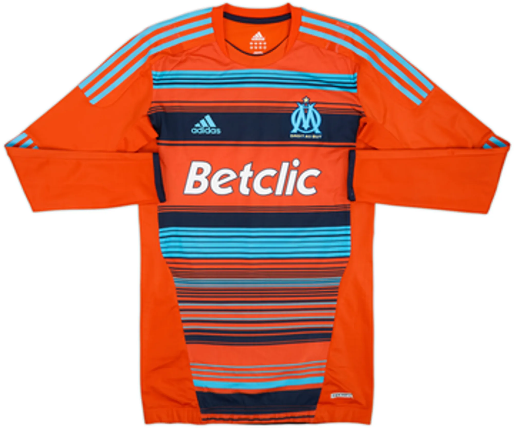 2011-12 Olympique Marseille Player Issue TechFit Third L/S Shirt Remy #11 - 7/10 - (L)