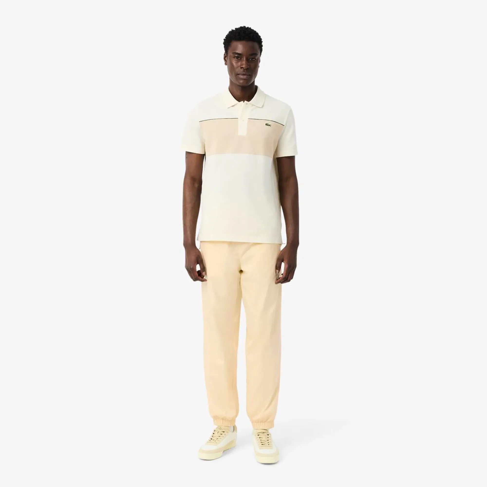 Lacoste Regular Fit Water-Repellent Sweatpants - Beige