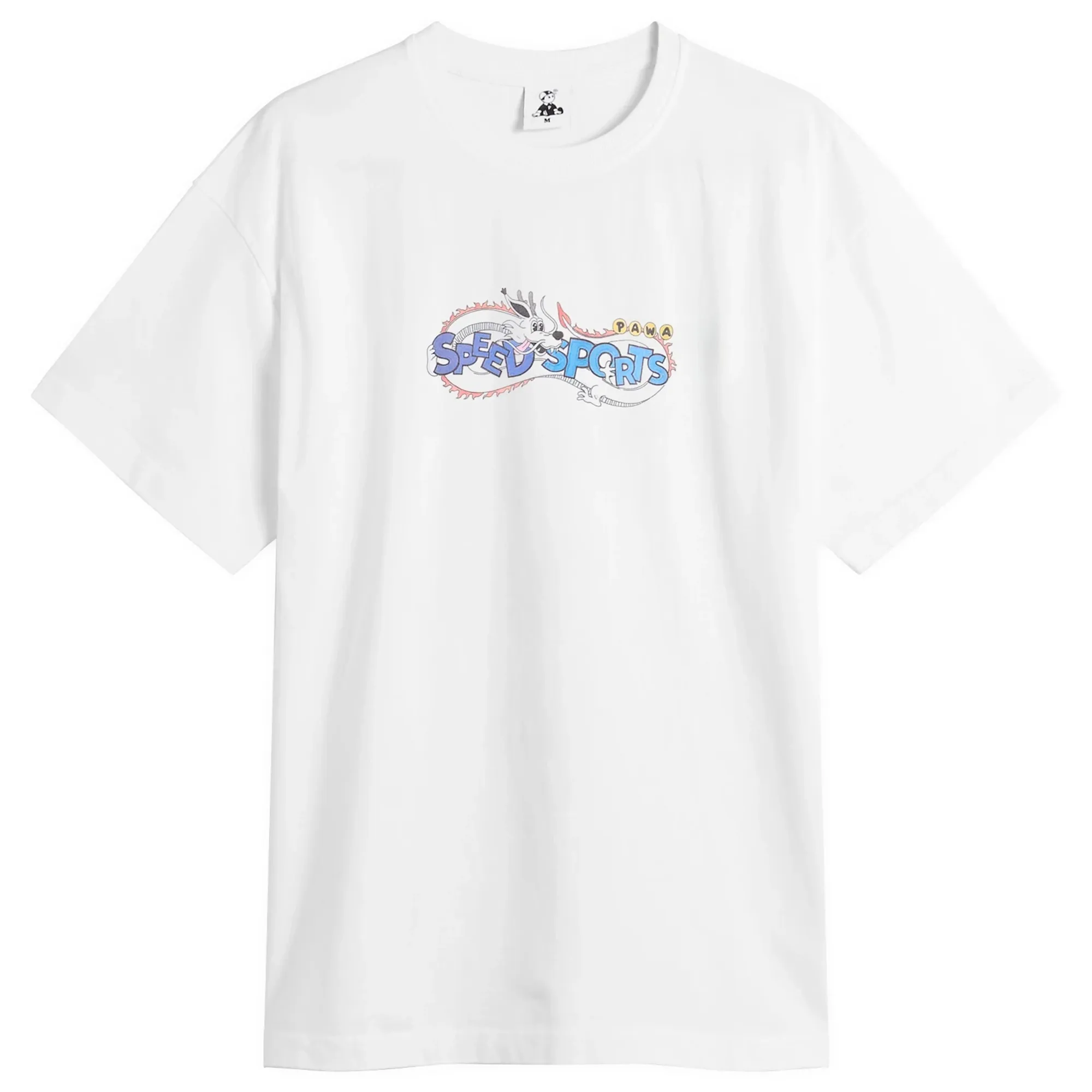 Pawa Speed Sports Men's Dragon Doggo T-Shirt White