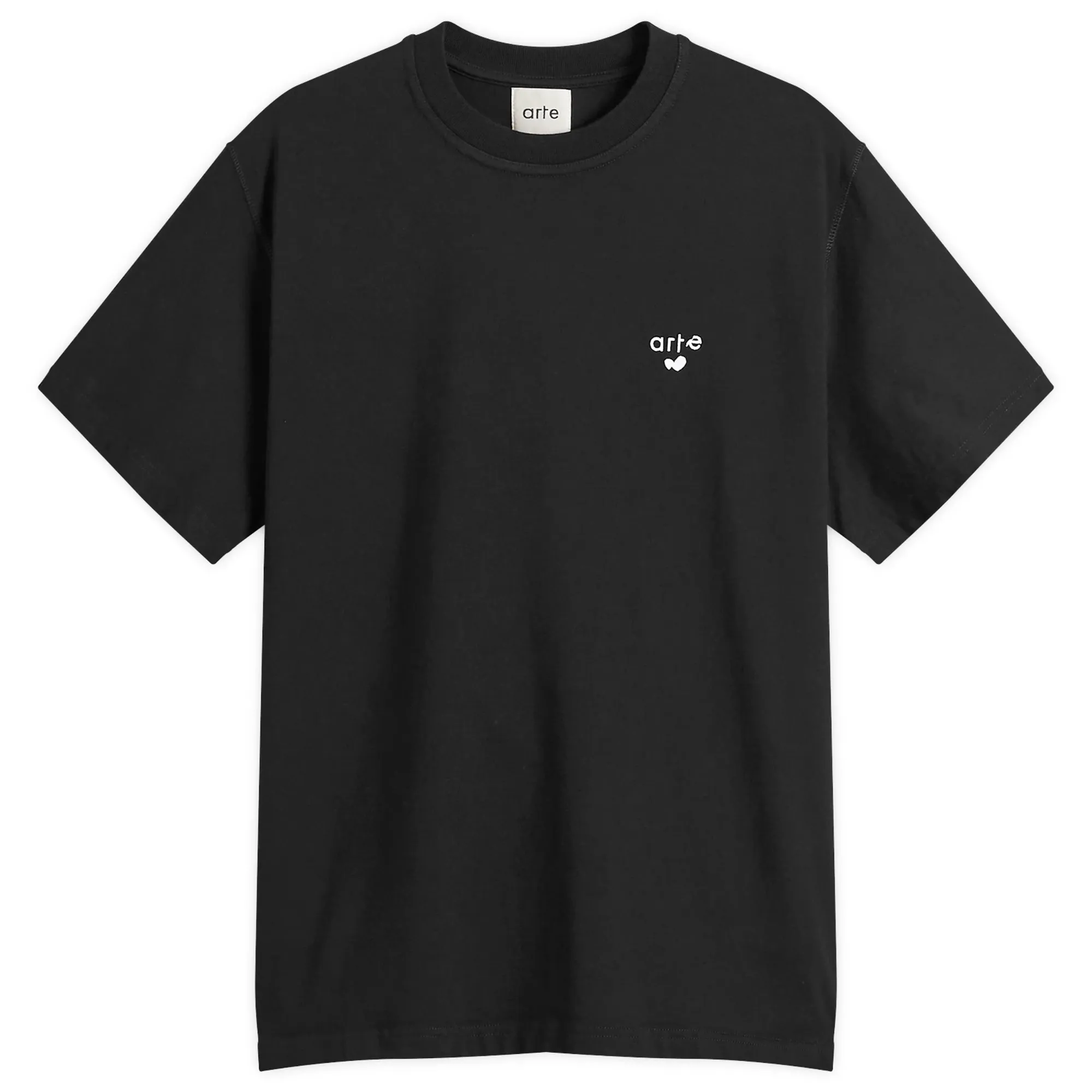 Arte Men's Heart Logo T-Shirt Black