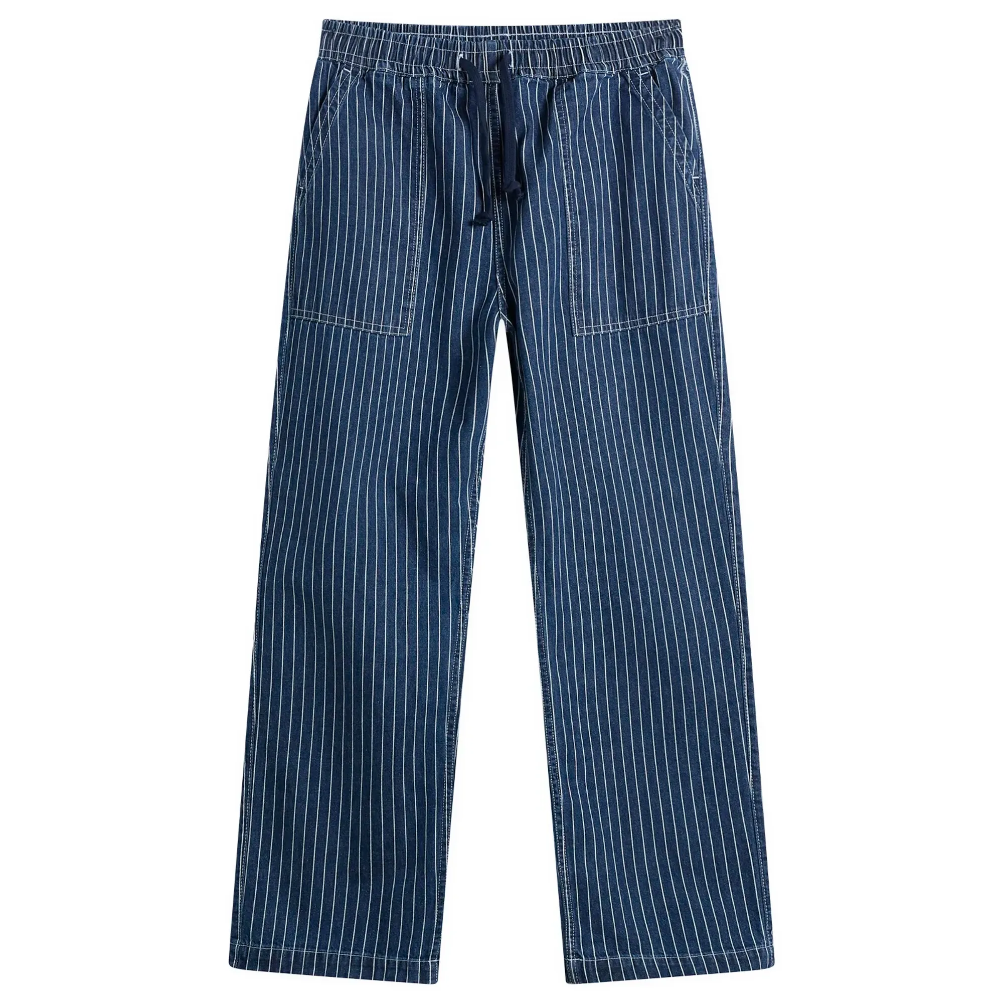 Service Works Men's Pinstripe Denim Chef Pants Indigo
