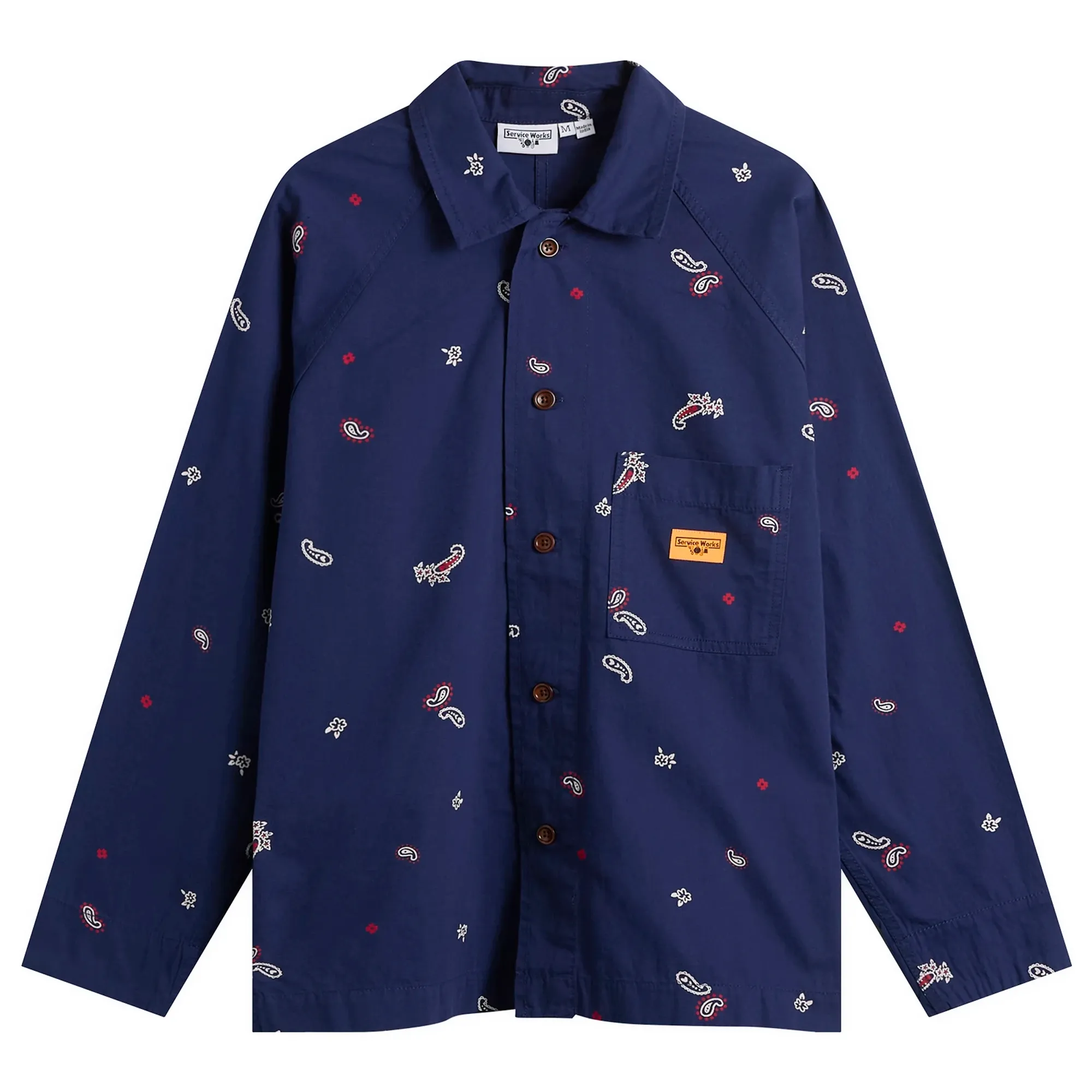 Service Works Men's Paisley Front of House Jacket Royal