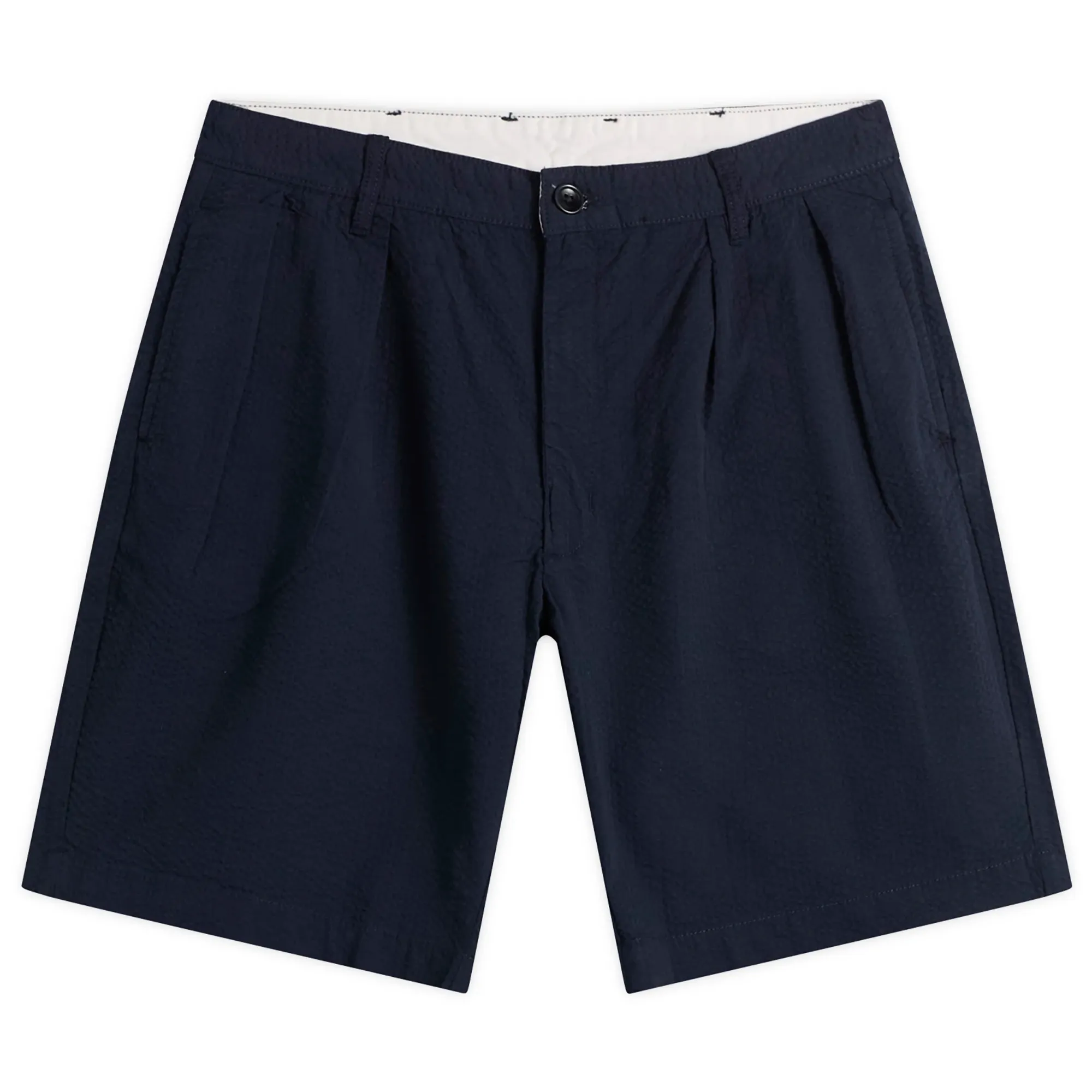Service Works Men's Seersucker Part Timer Shorts Dark Navy