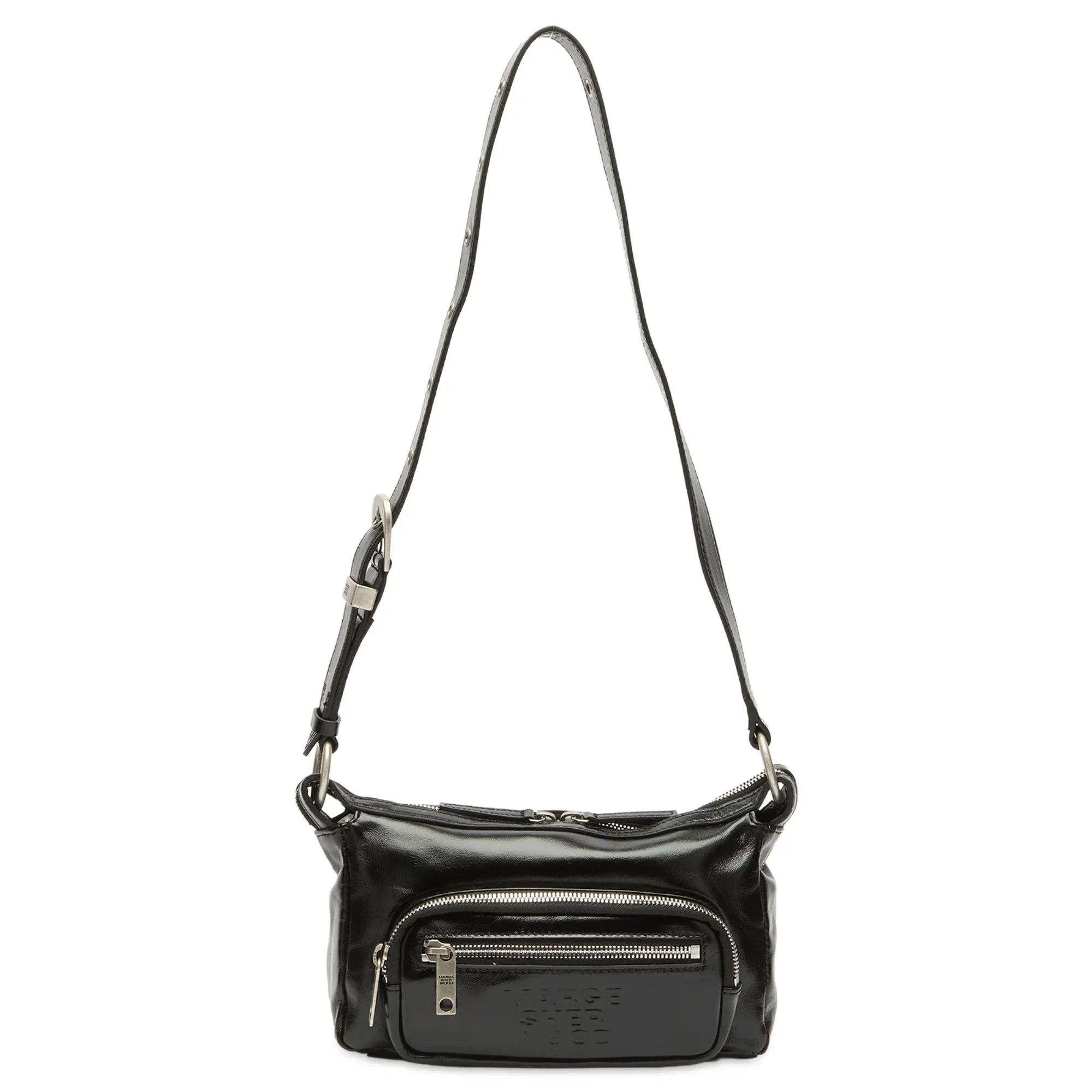 MARGESHERWOOD Women's Outpocket Hobo Mini Bag Black