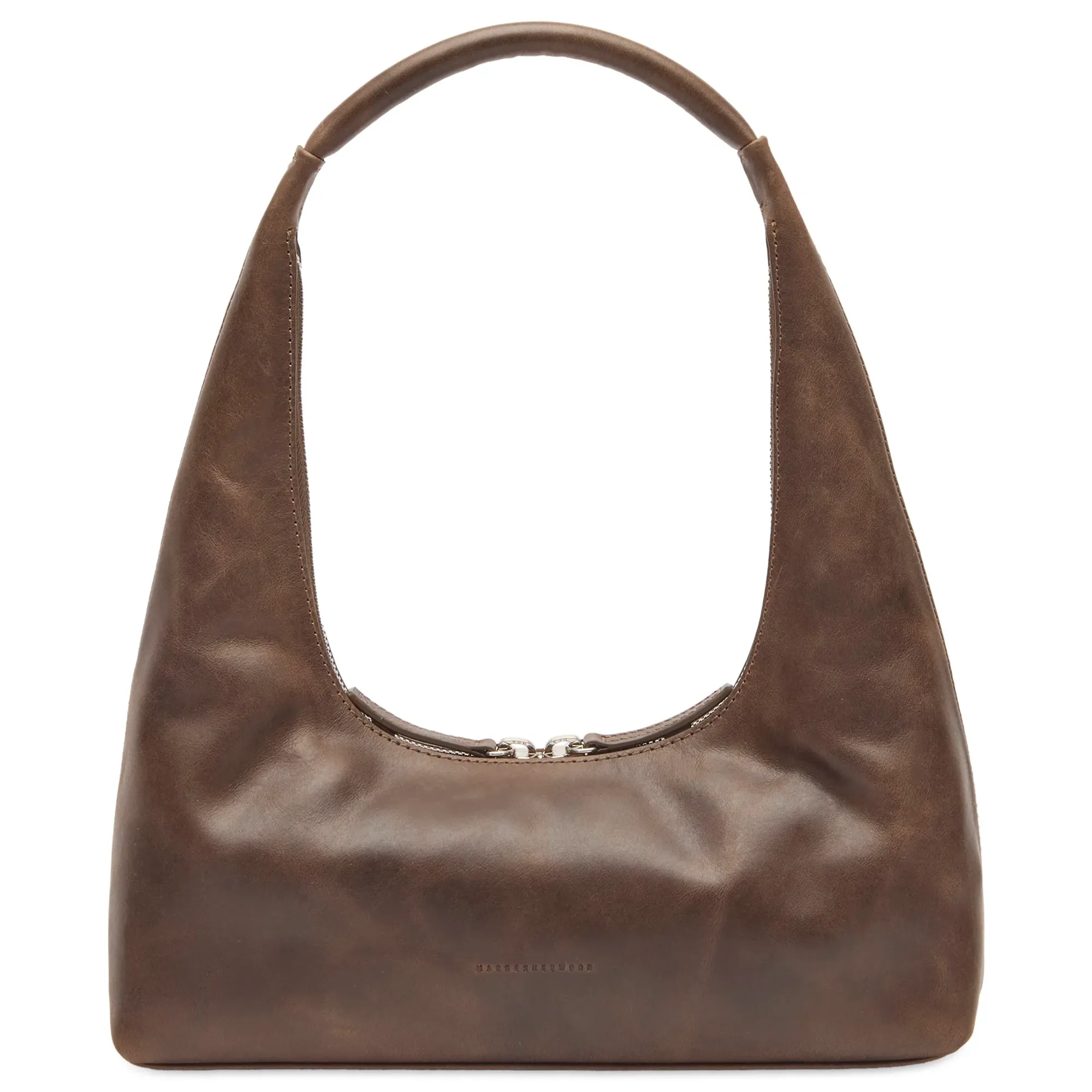 MARGESHERWOOD Women's Hobo Shoulder Bag Washed Brown