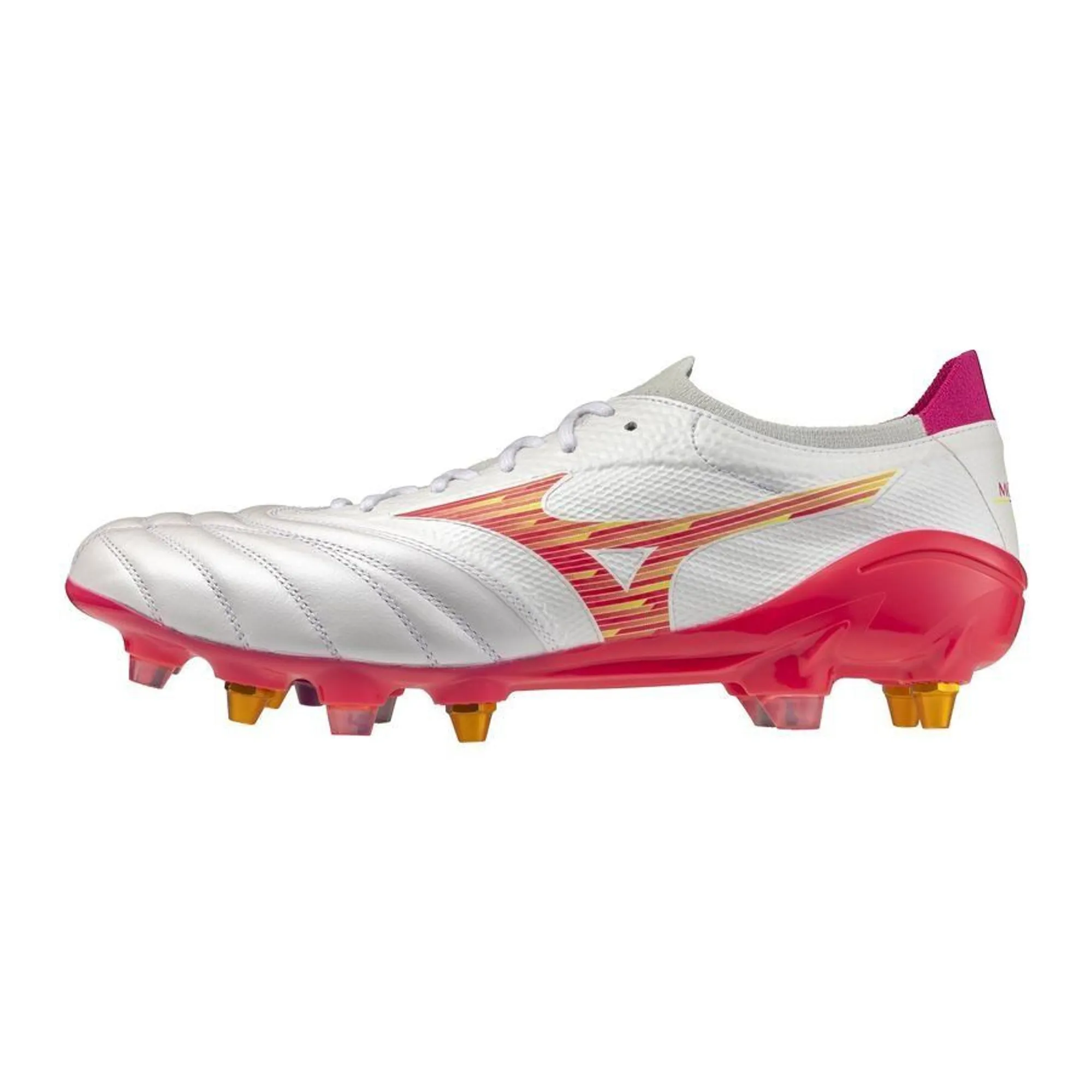 Mizuno Morelia Neo IV Beta Elite Mix SG White Pink Tetra Fuchsia Purple